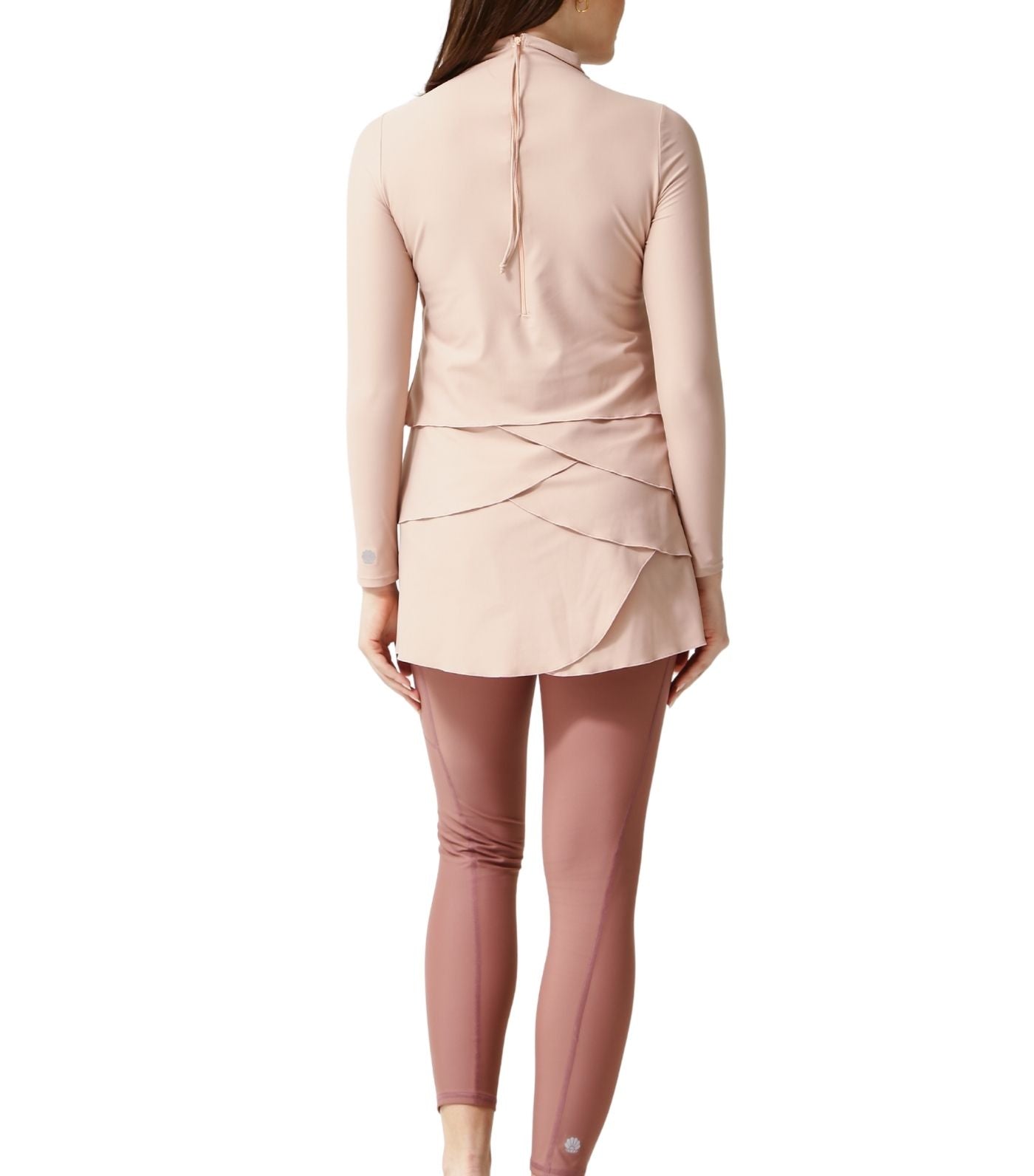 Lula Petal Swim Dress Bodysuit Pink