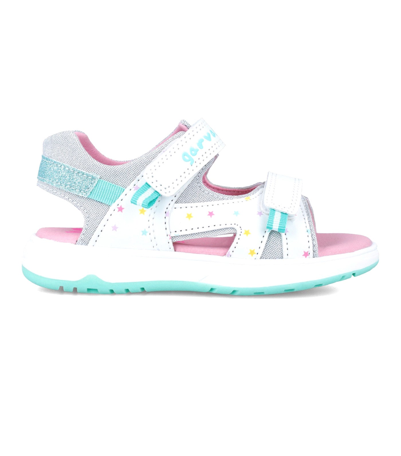 Sandalia Puntos White Multi