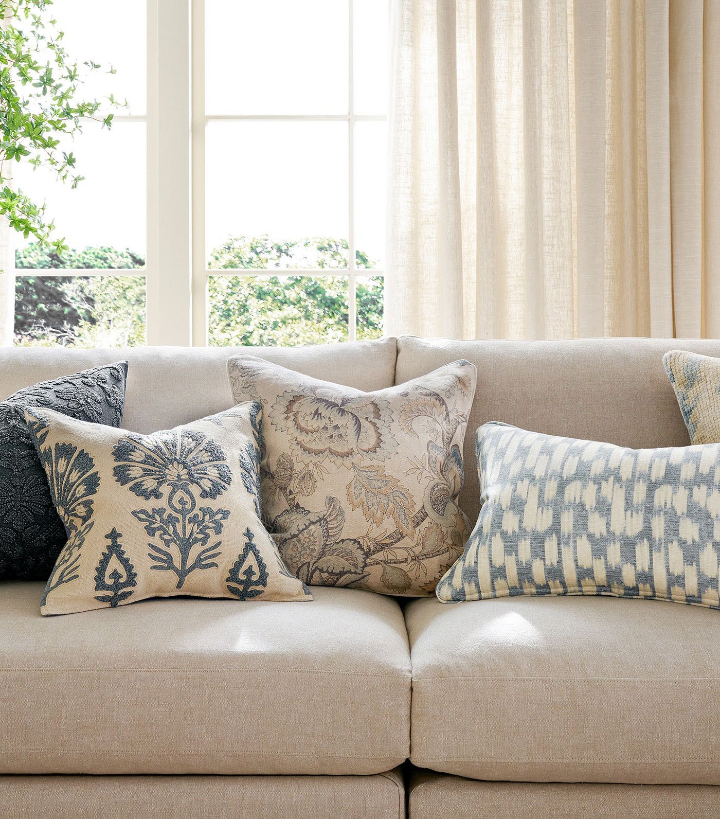 Azalea Palampore Printed Pillow Cover