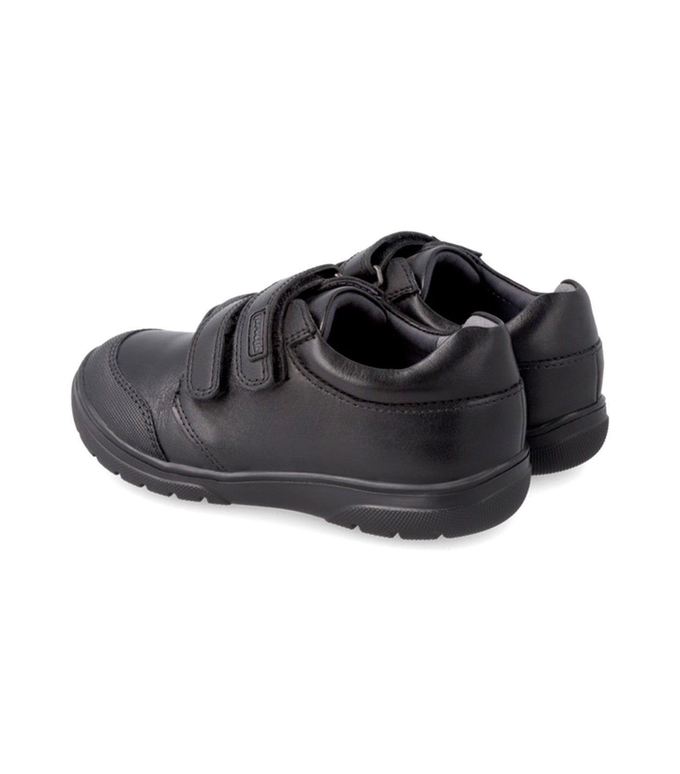 Zapato Dos Velcros Negro