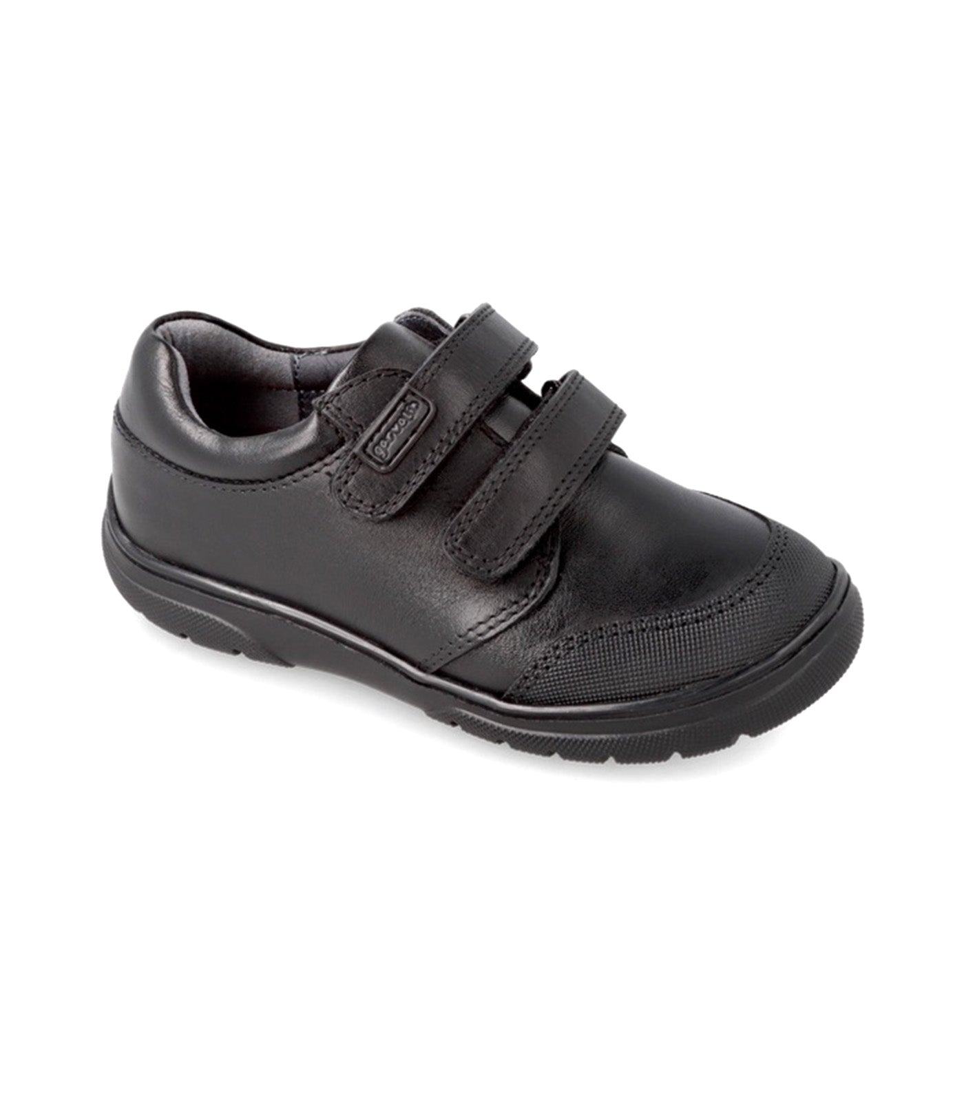 Zapato Dos Velcros Negro