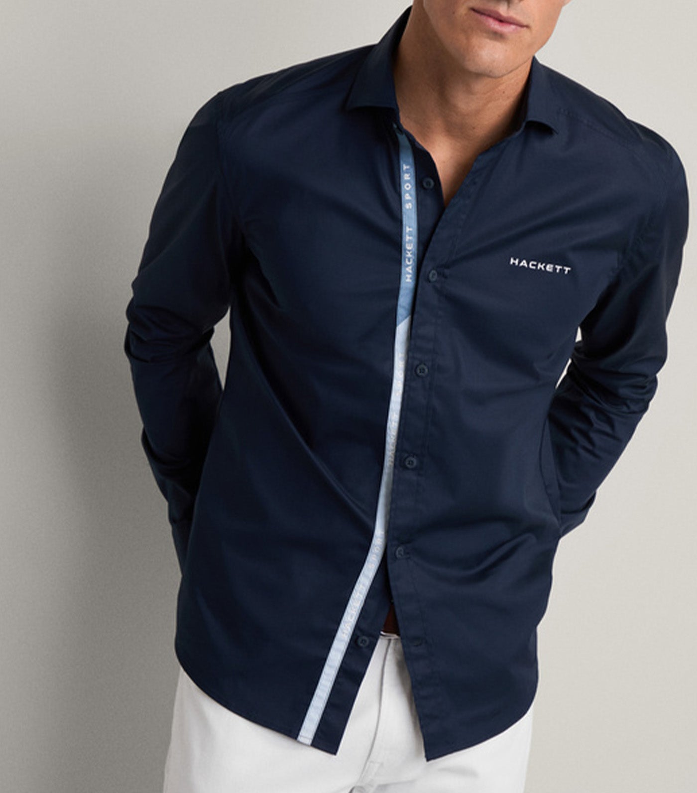 Tailored Fit Tape Placket Shirt