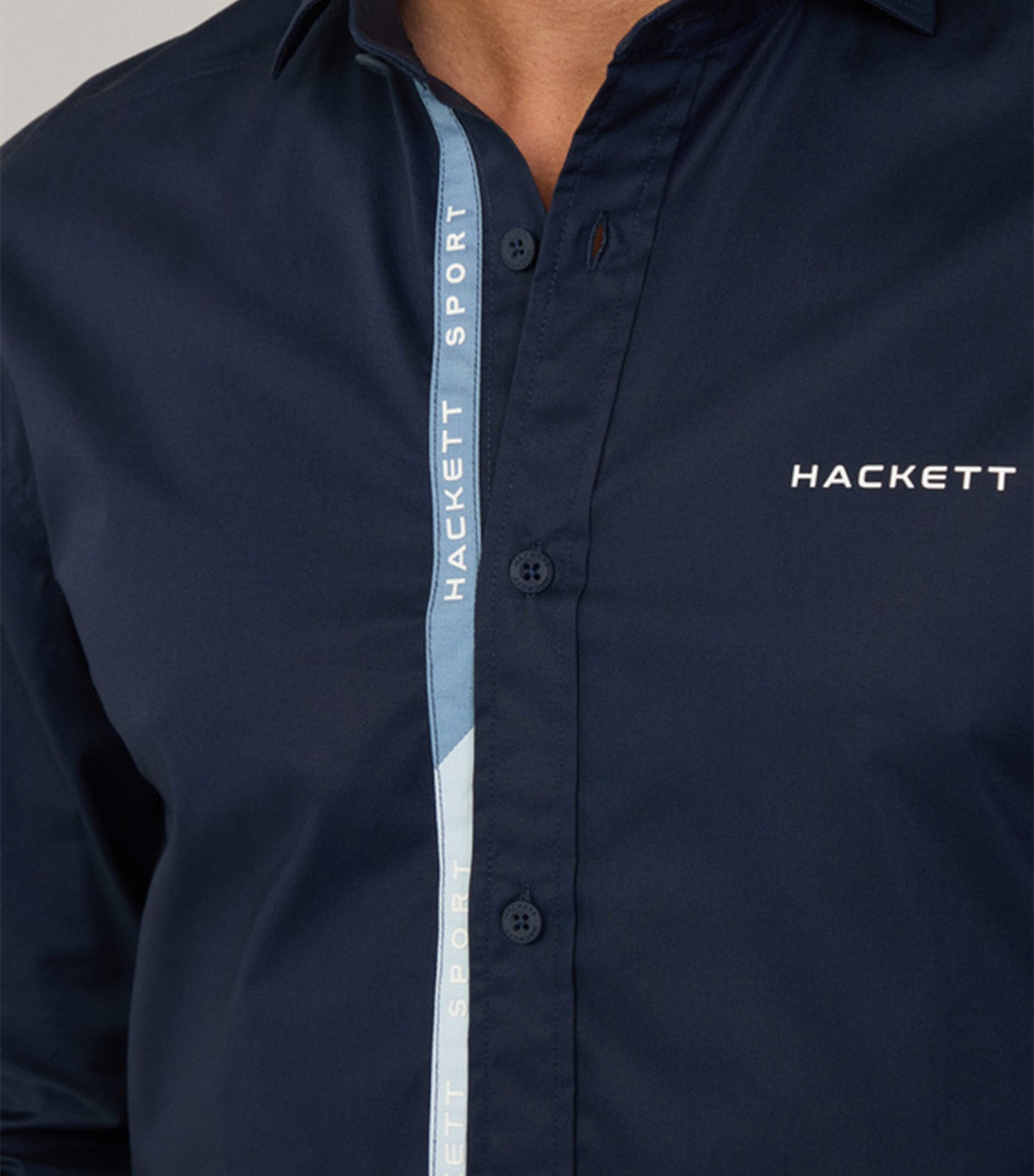 Tailored Fit Tape Placket Shirt