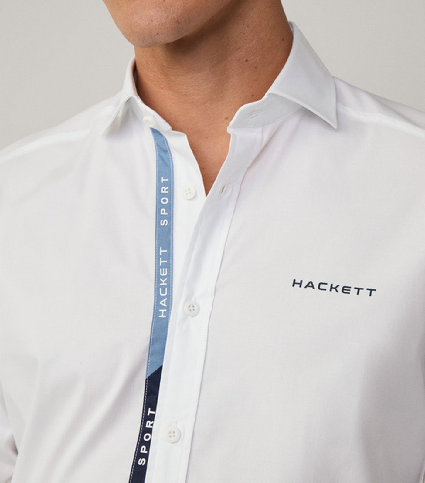 Tailored Fit Tape Placket Shirt