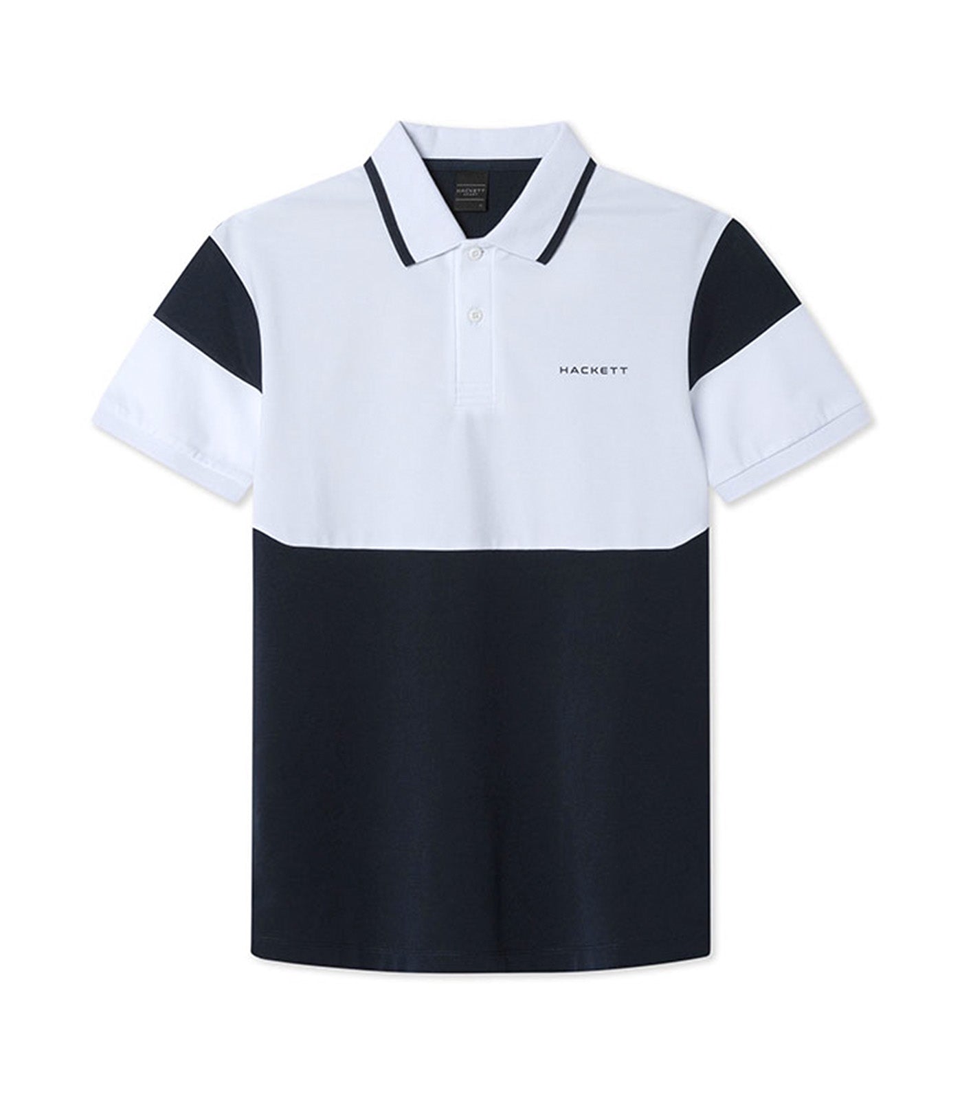 Color Block Short Sleeves Polo T-Shirt Multi