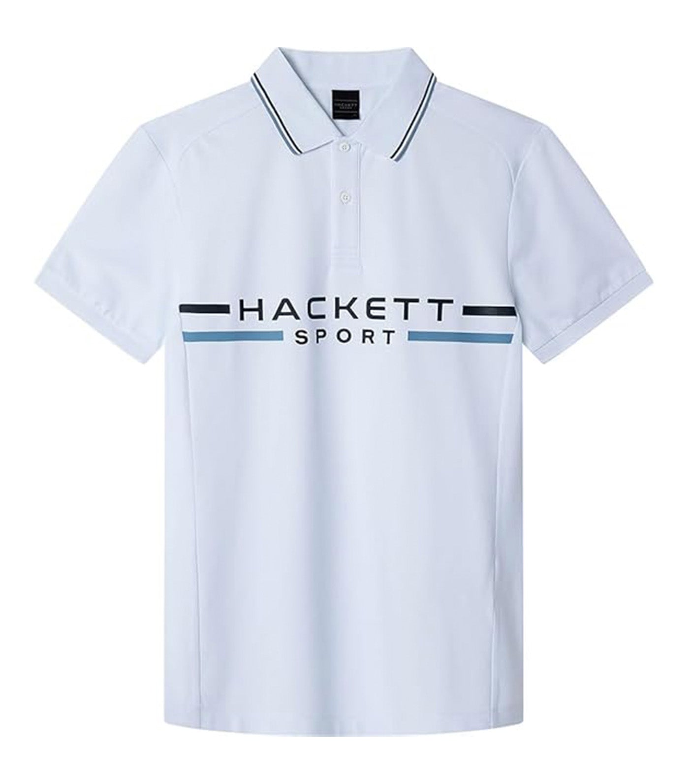 Oversized Logo-Print Polo Shirt White
