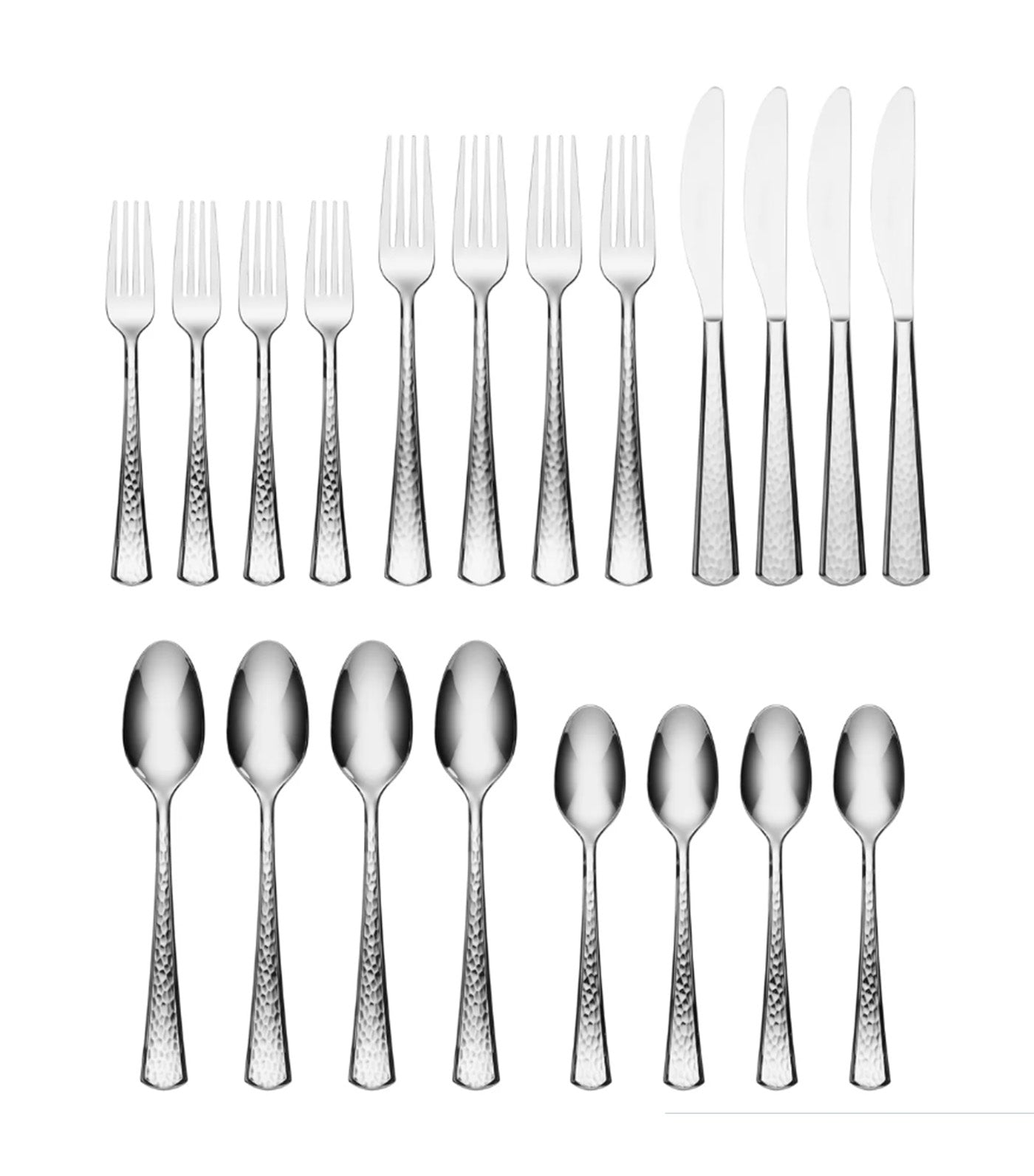Etta 18/0 Stainless Steel 20-Piece Everyday Flatware Set