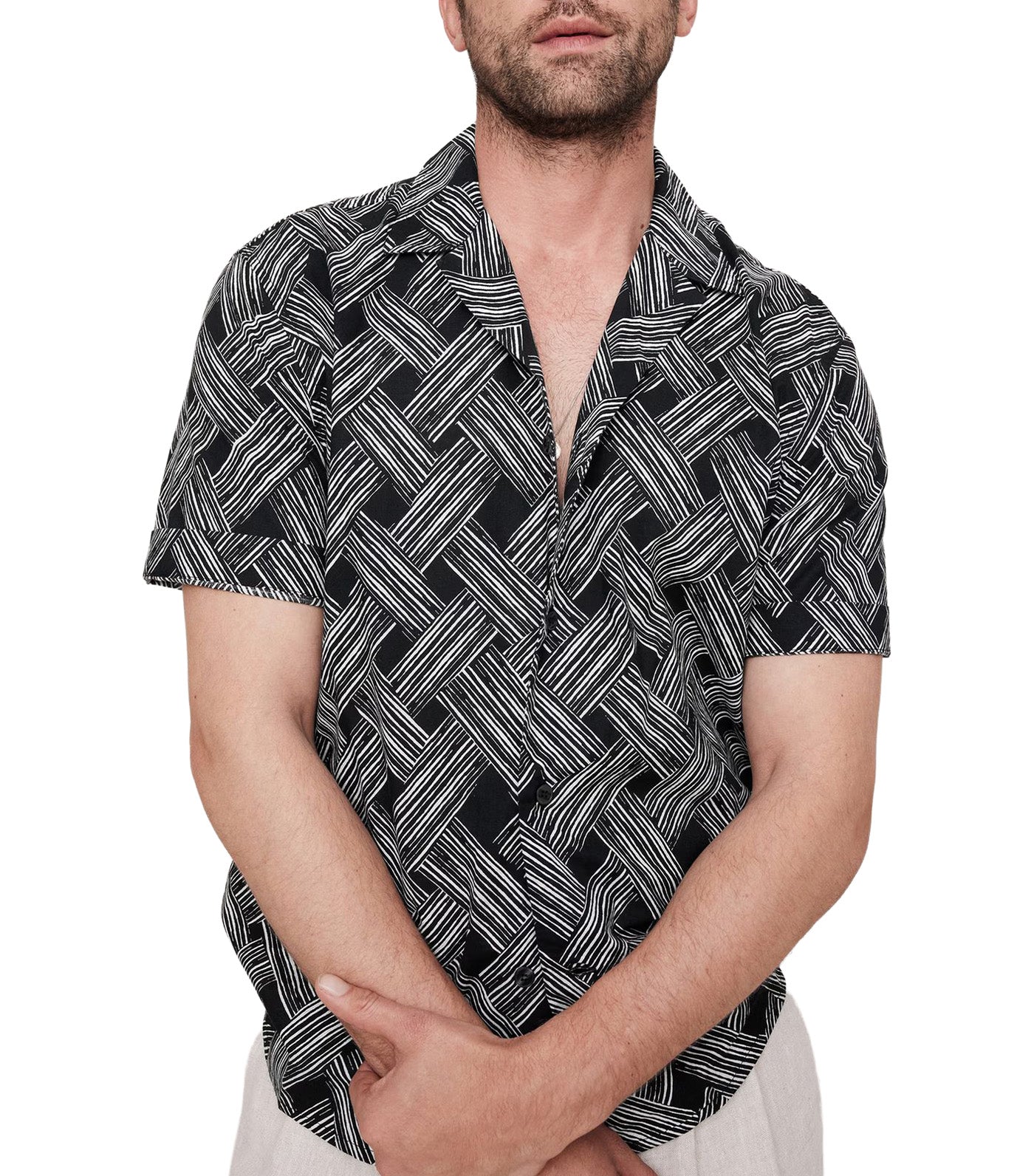 Standard-Fit Lightweight Cotton Resort Shirt