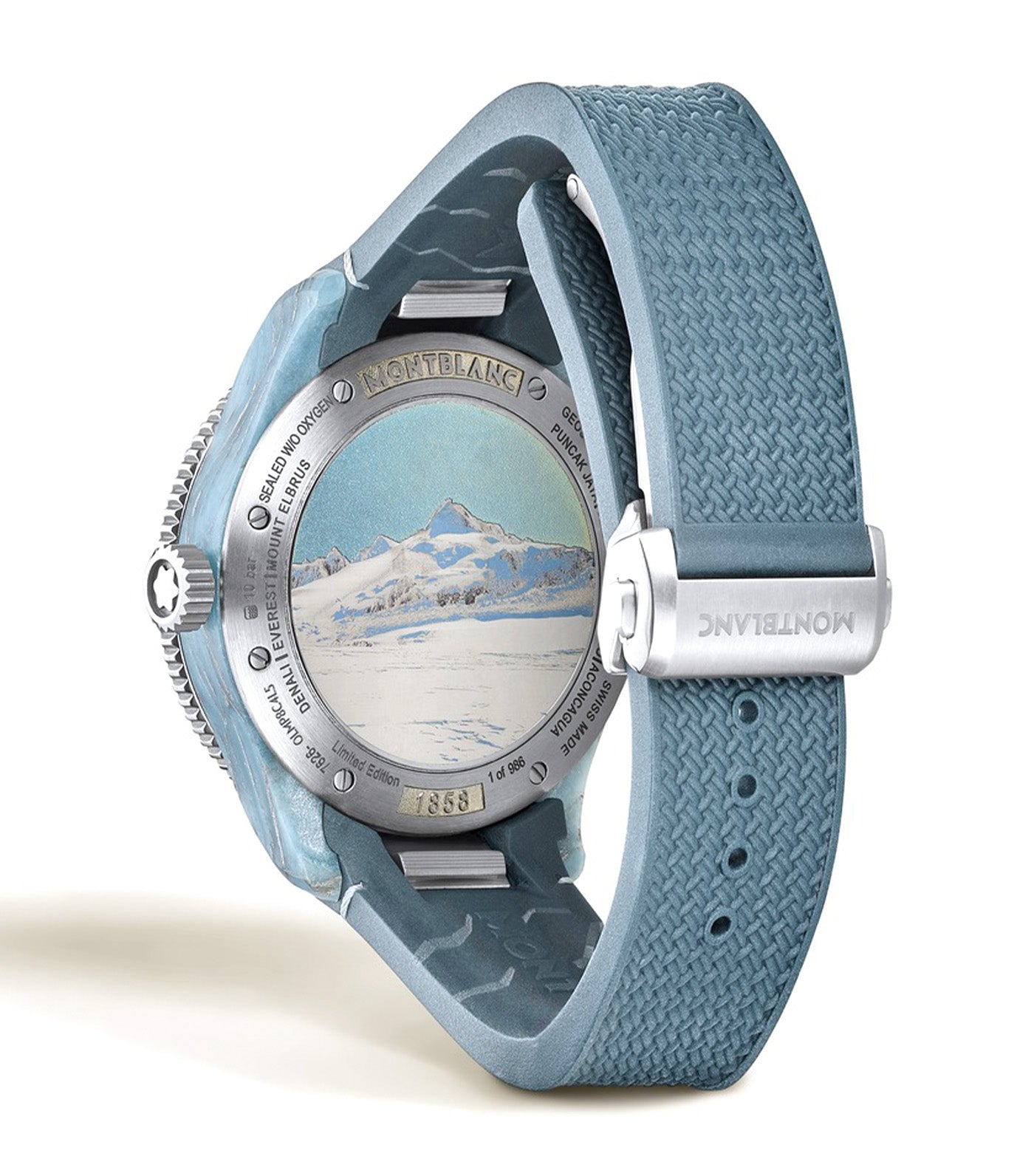 1858 Geosphere 0 Oxygen Mount Vinson Limited Edition - 986 pieces 43.5mm Blue