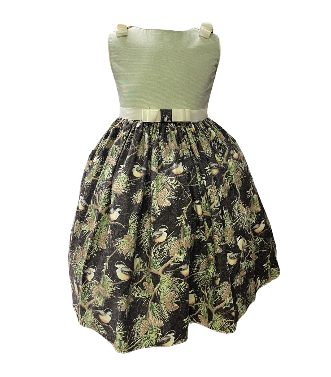 Eileen Dress Pinecone Print