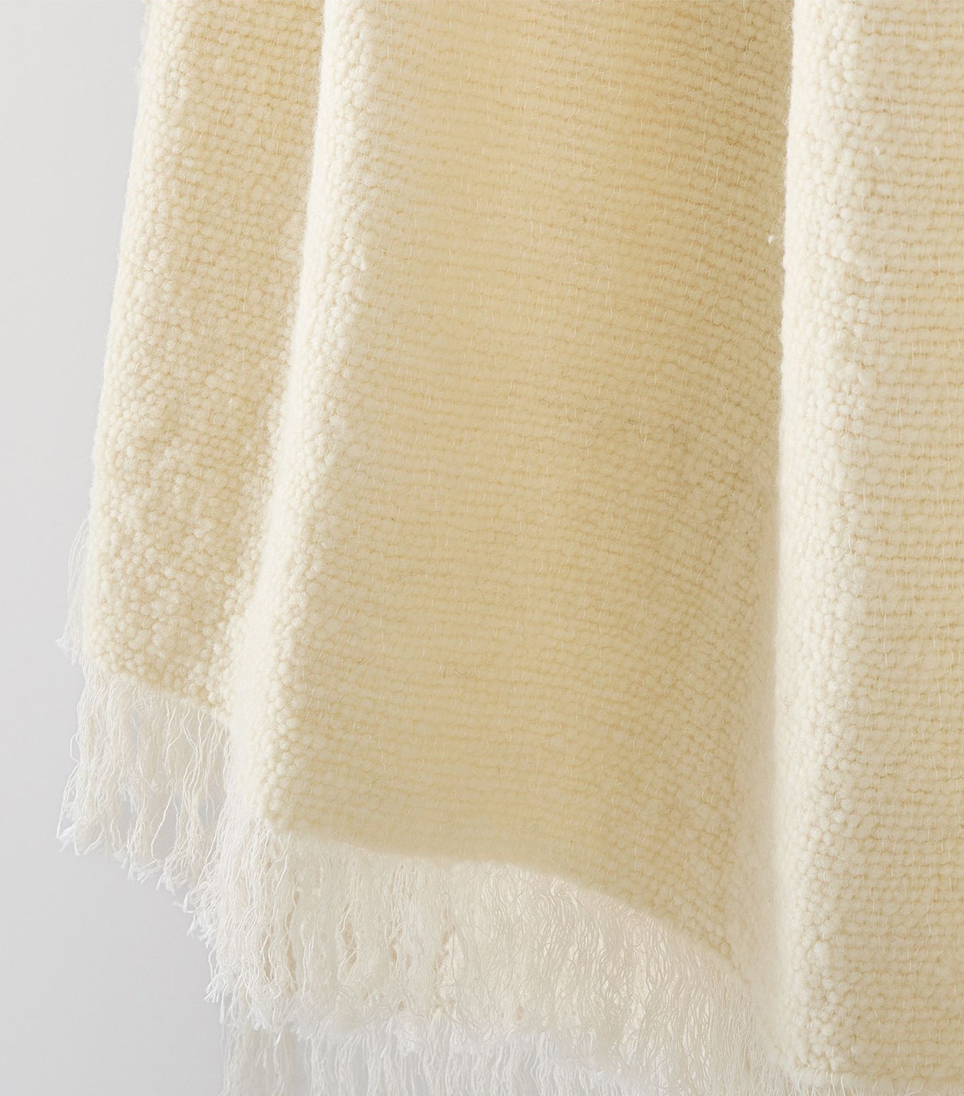 Boucle Gauze Throw Alabaster