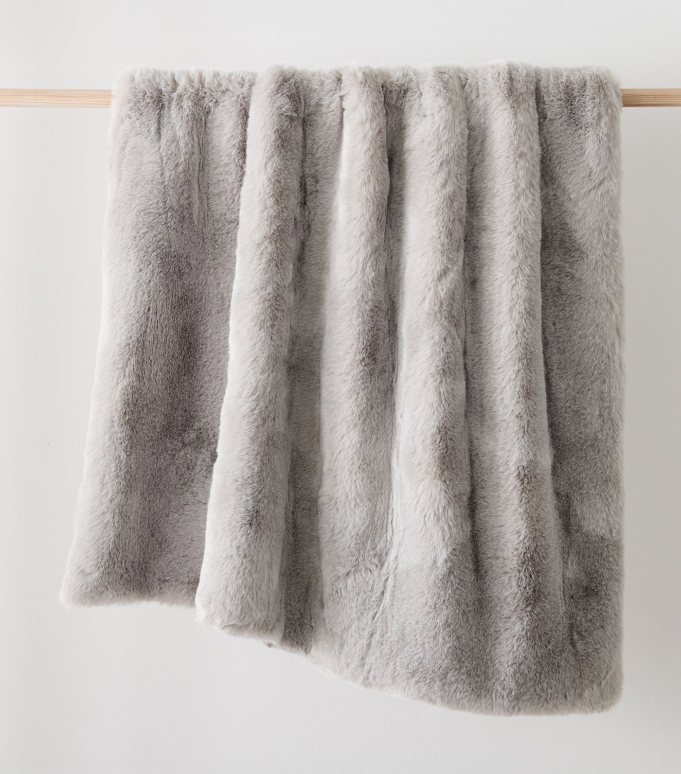 Faux Fur Chinchilla Throw