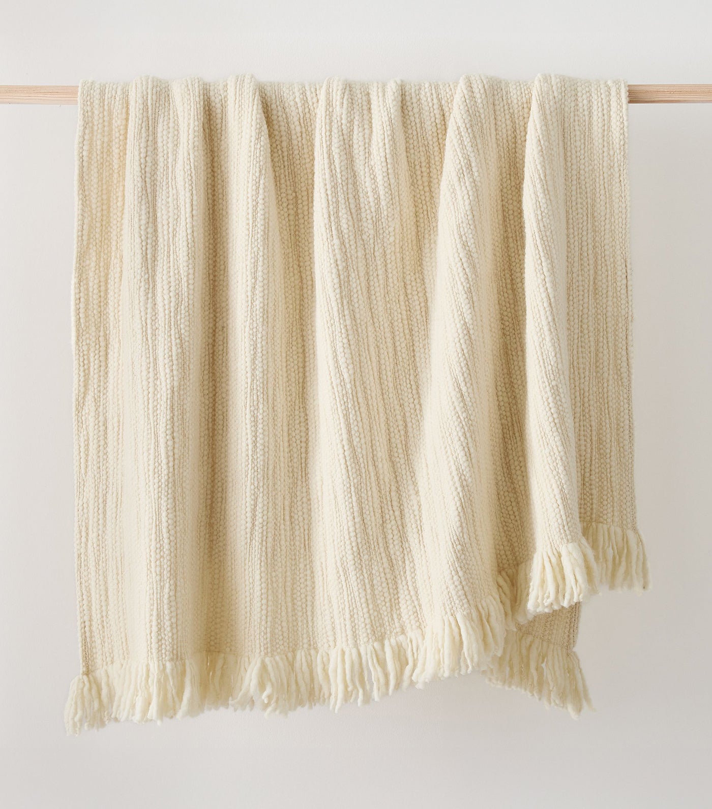 Chunky Wool Throw Alabster