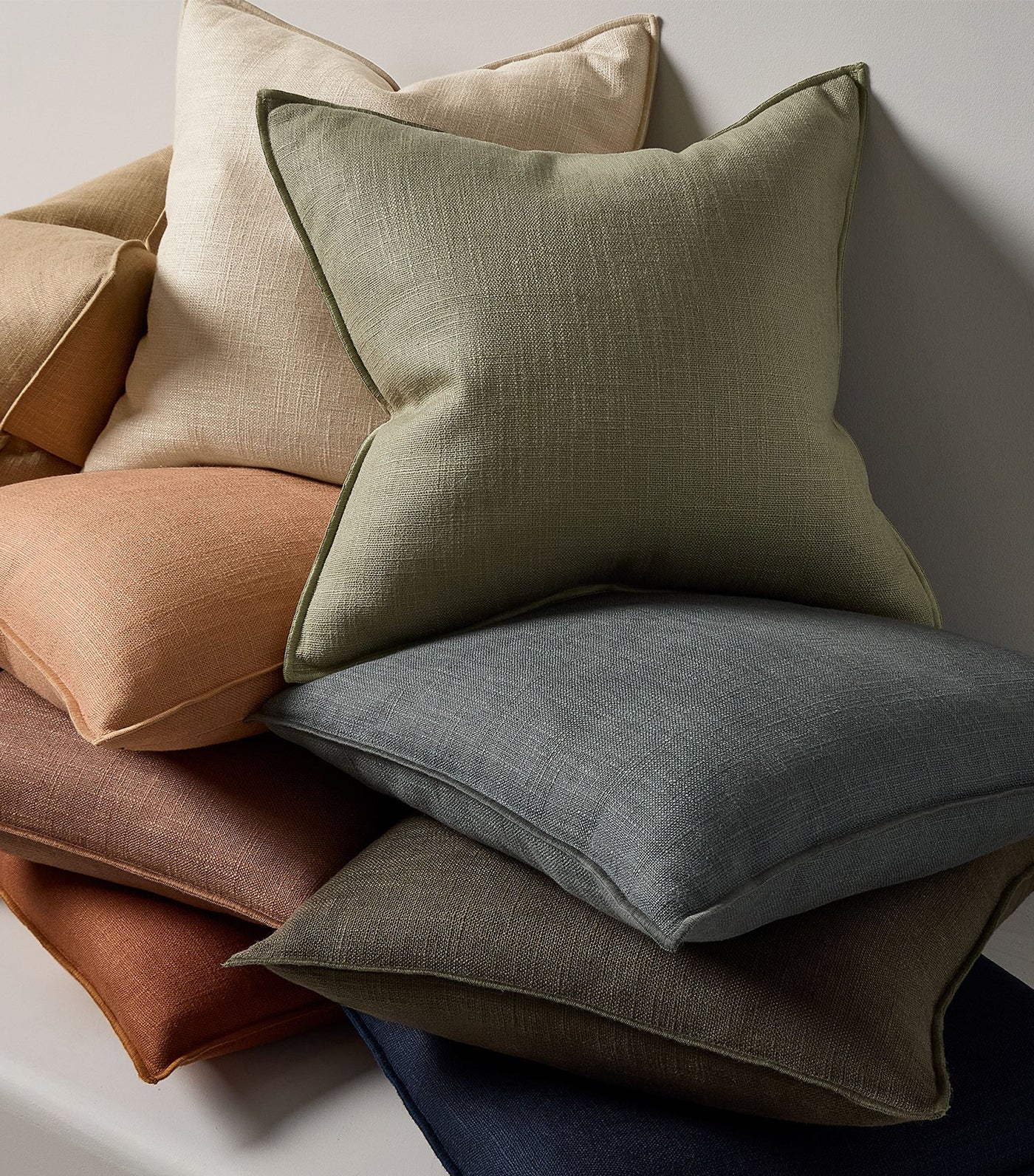 Classic Linen Pillow Cover Aegean