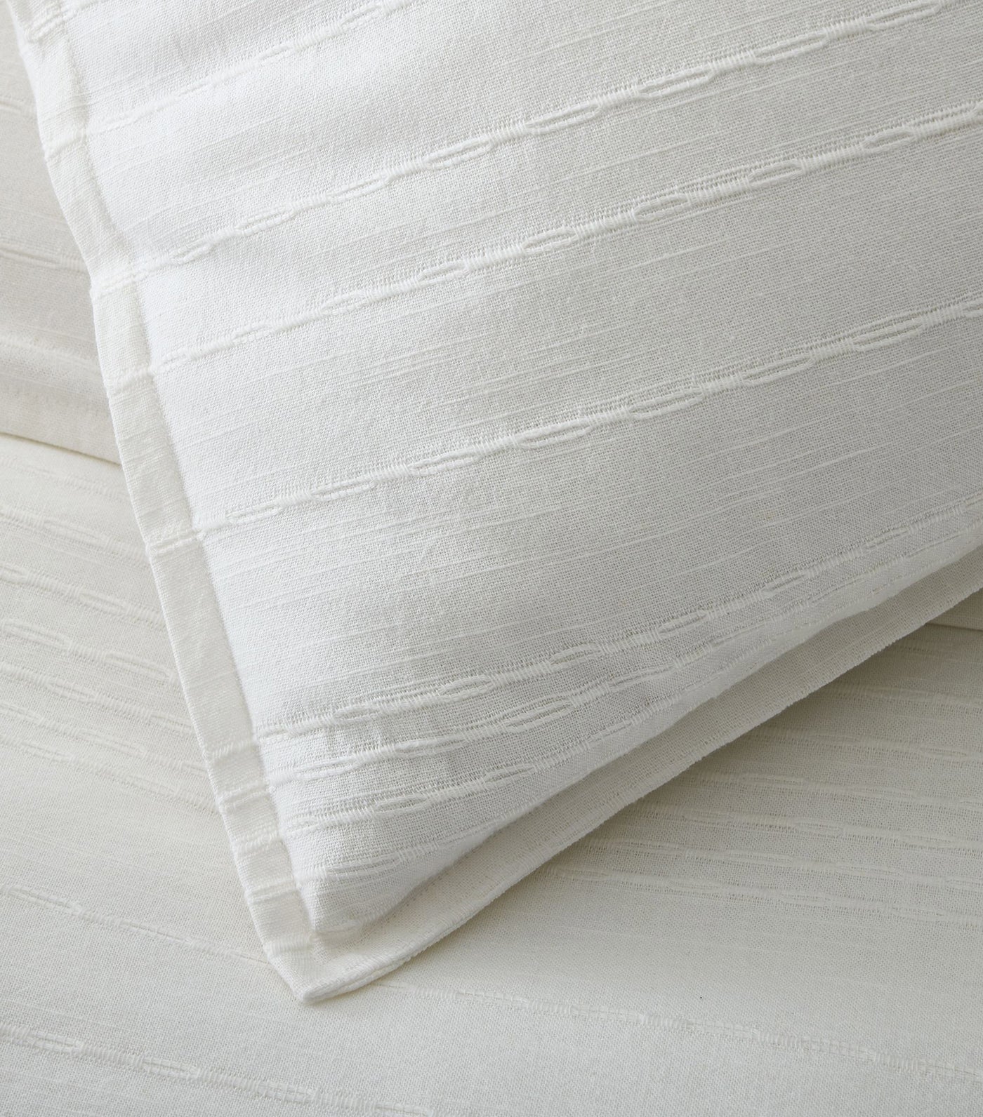 Reese Linen Cotton Duvet Cover & Shams White
