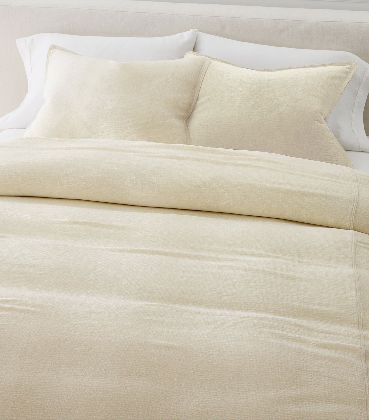 Striated Chenille Shams - Standard Shams