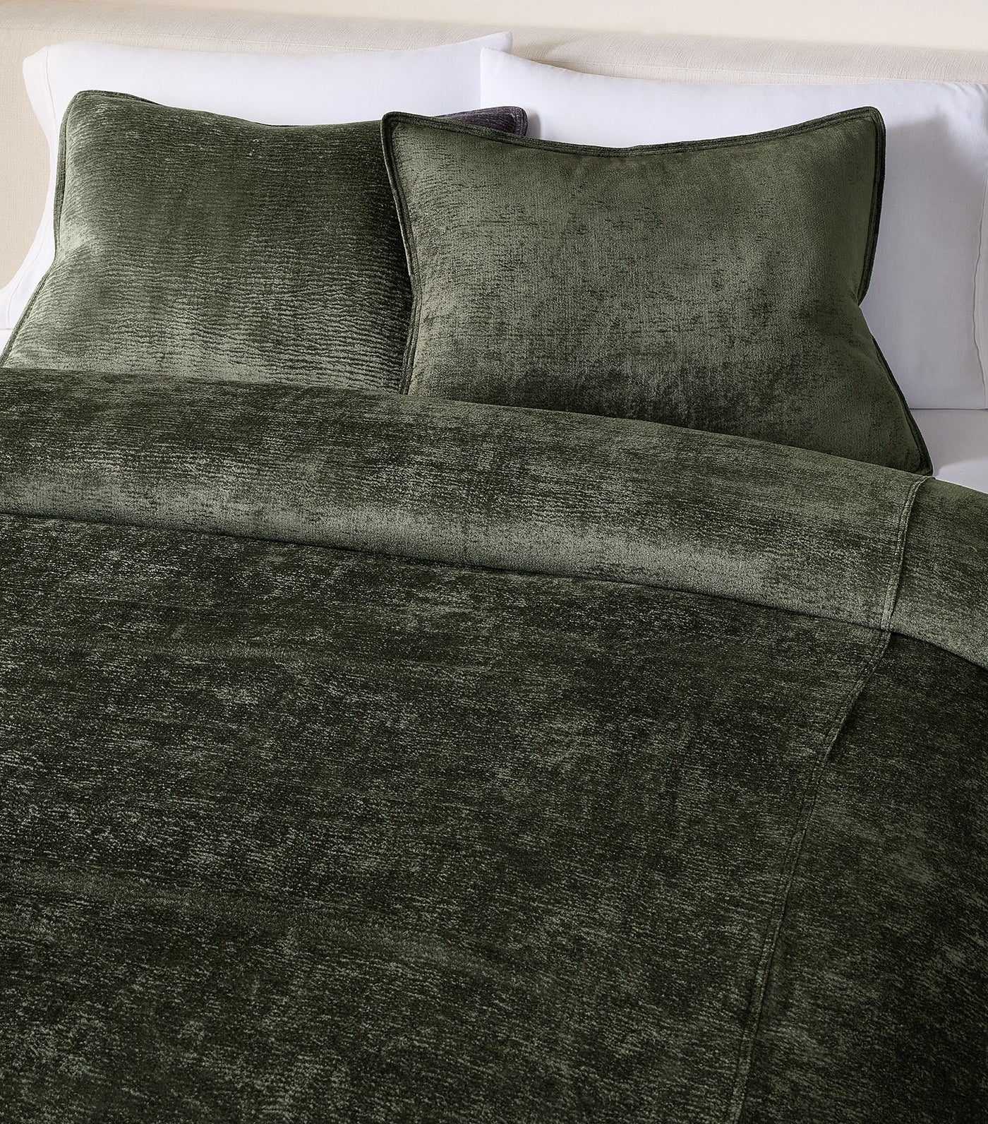 Striated Chenille Shams - Standard Shams