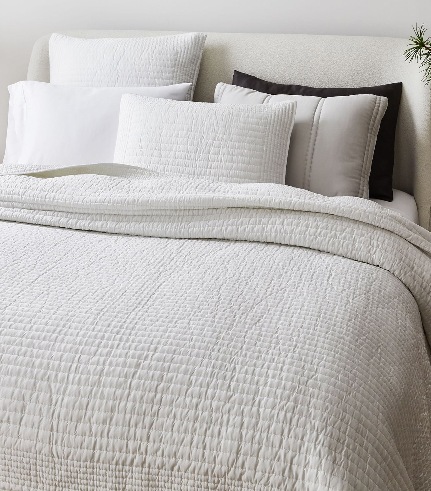 Silky TENCEL™ Pick Stitch Quilt & Shams - Full/Queen Quilt