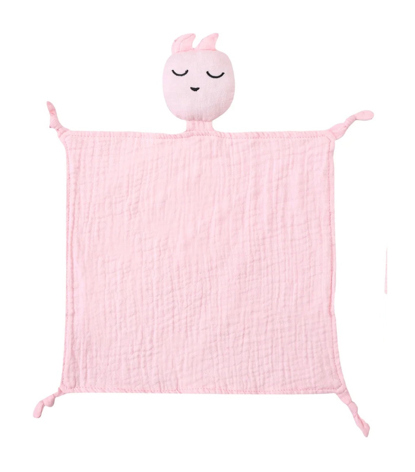 3-Piece Organic Muslin Set of Toy, Bib & Teether