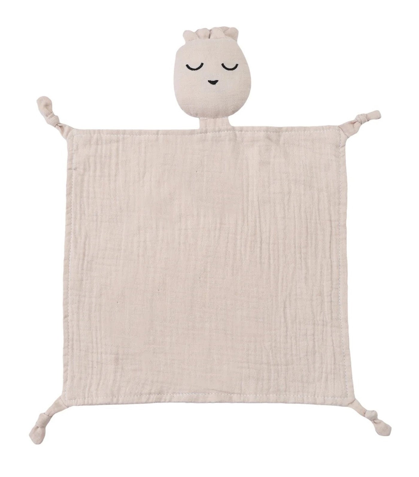 3-Piece Organic Muslin Set of Toy, Bib & Teether