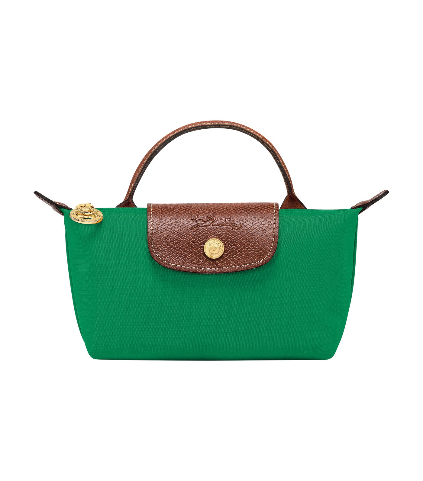 Le Pliage Original Pouch with Handle Green