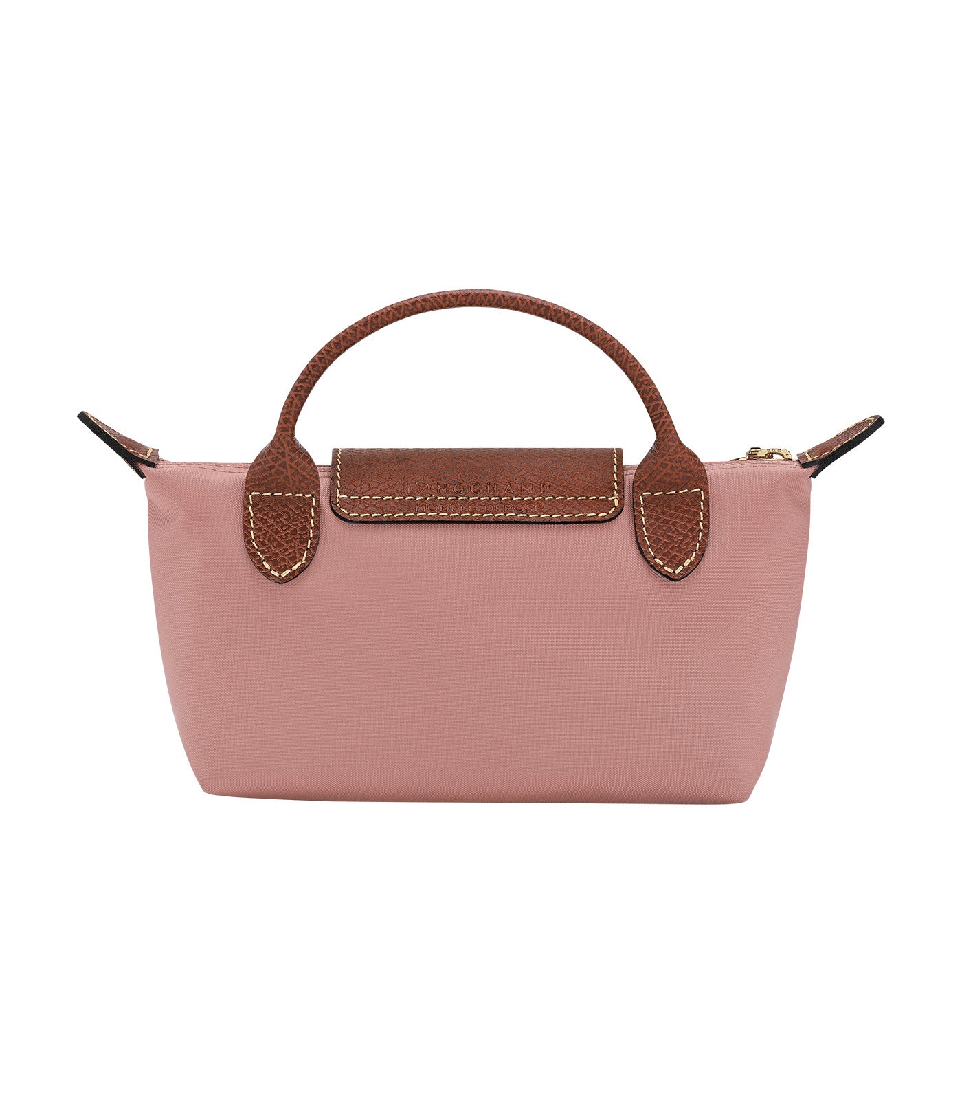 Le Pliage Green Pouch with Handle Pink Tea