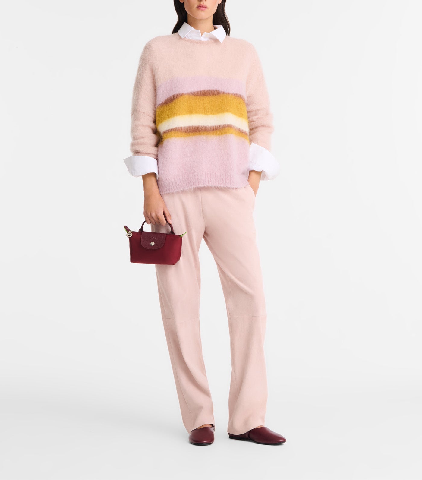 Le Pliage Green Pouch with Handle