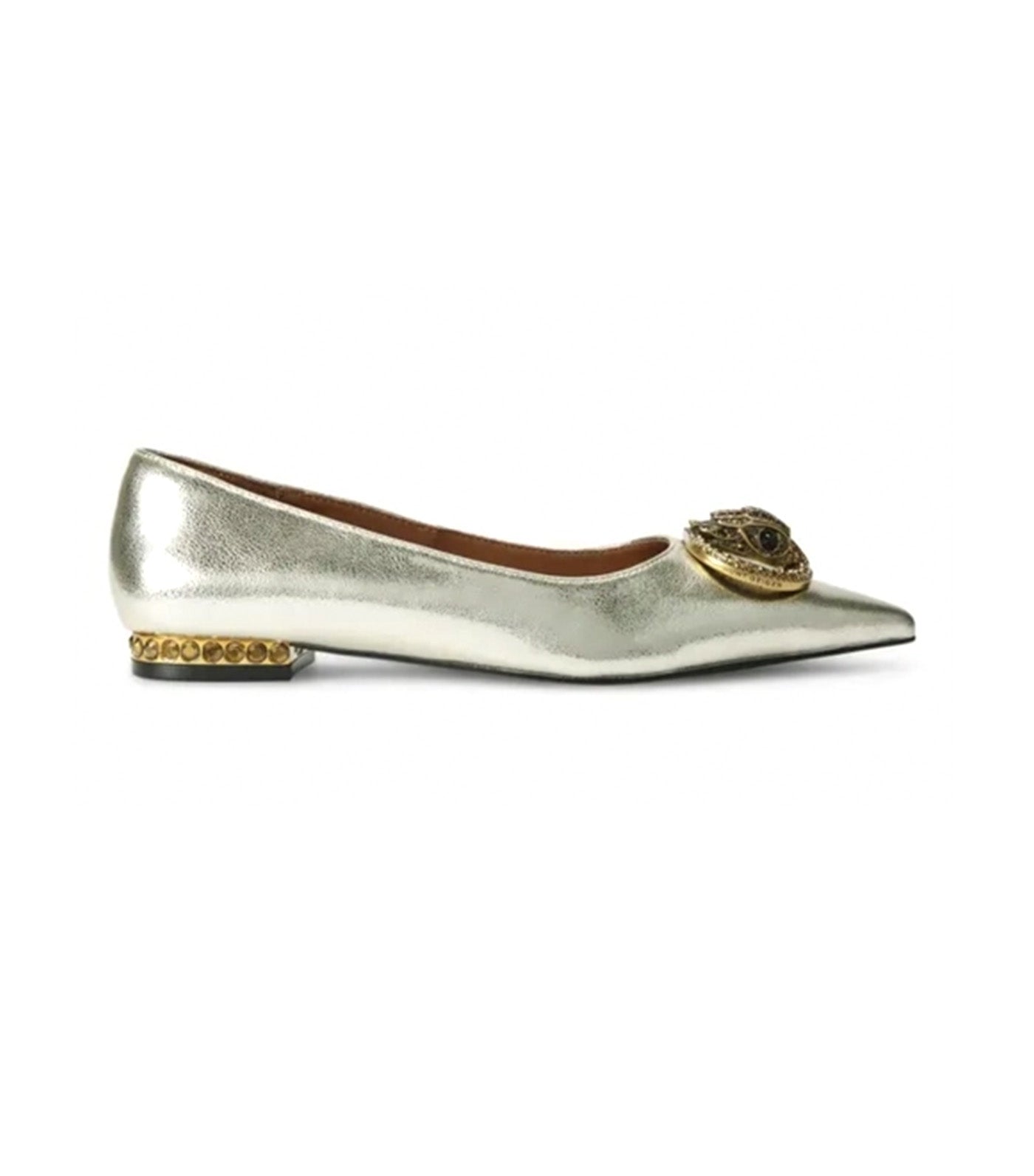 Kurt Geiger Chelsea Point Flat Gold