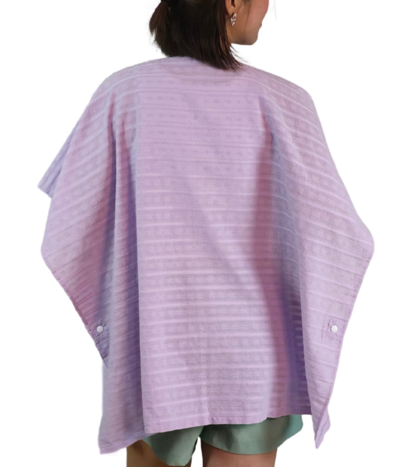 Poncho Nursing Covers with Stiffener Textured Cotton