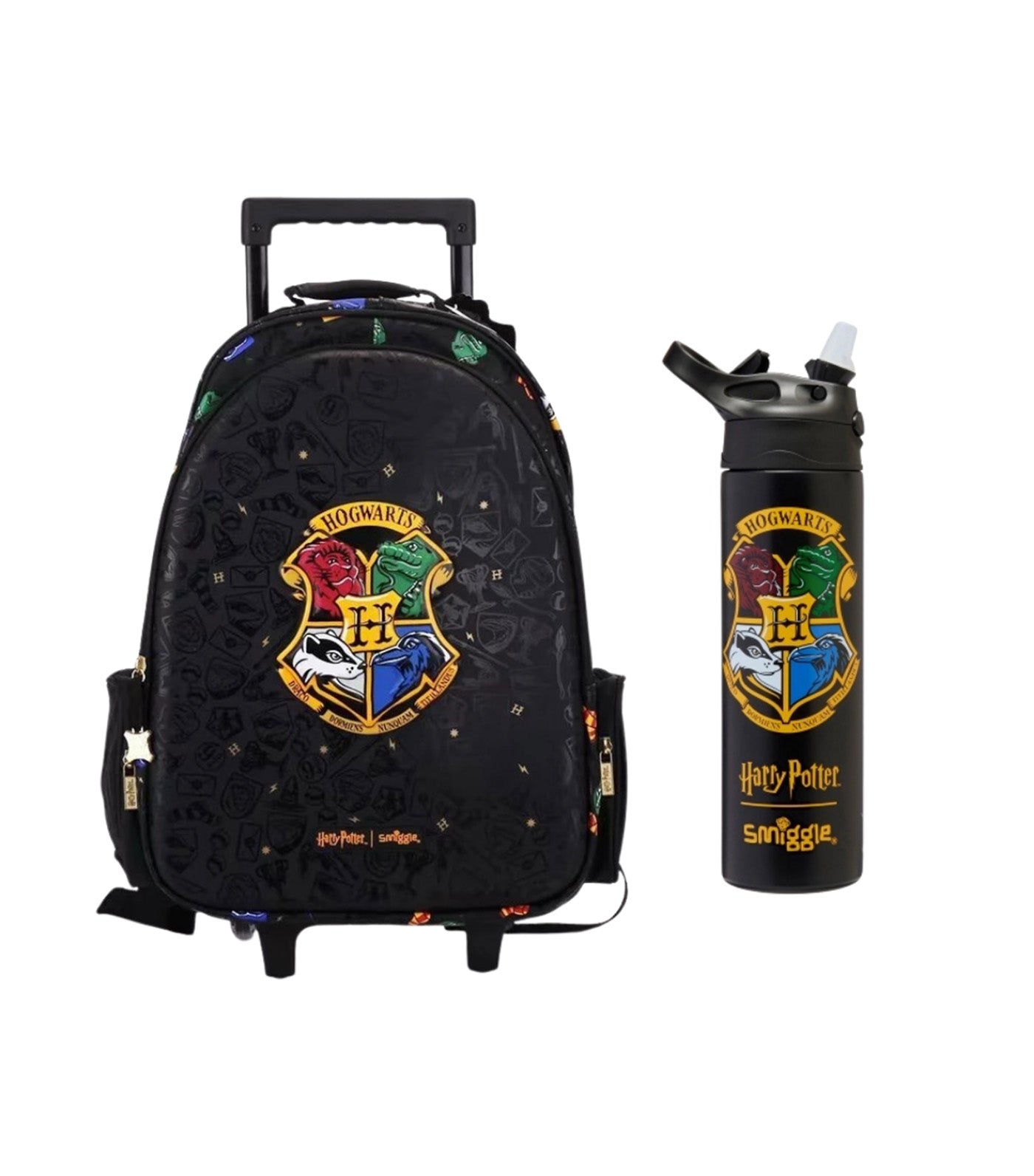 Harry Potter Trolley Backpack with Steel Bottle