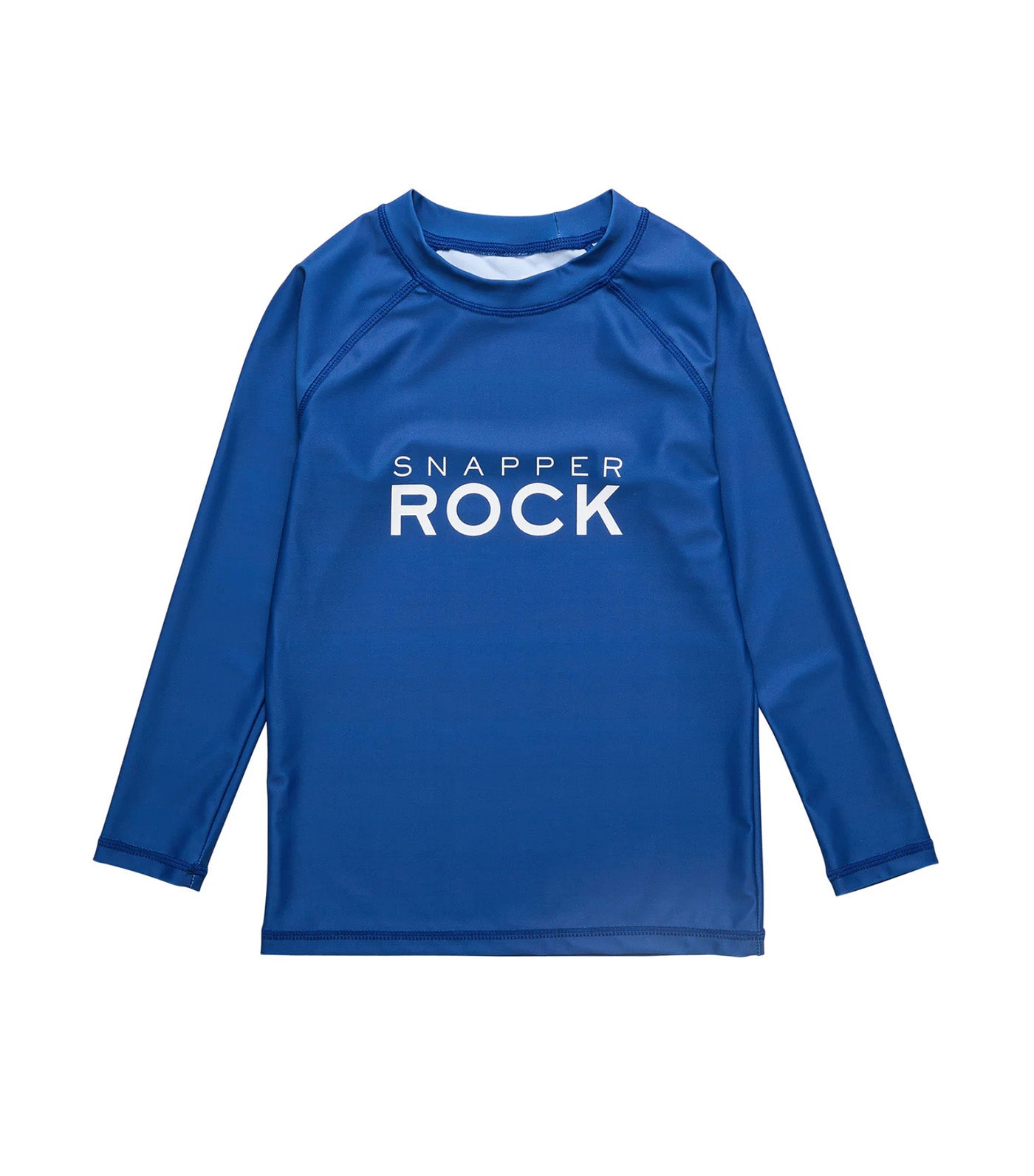 Denim Logo Long Sleeve Rash Top Blue