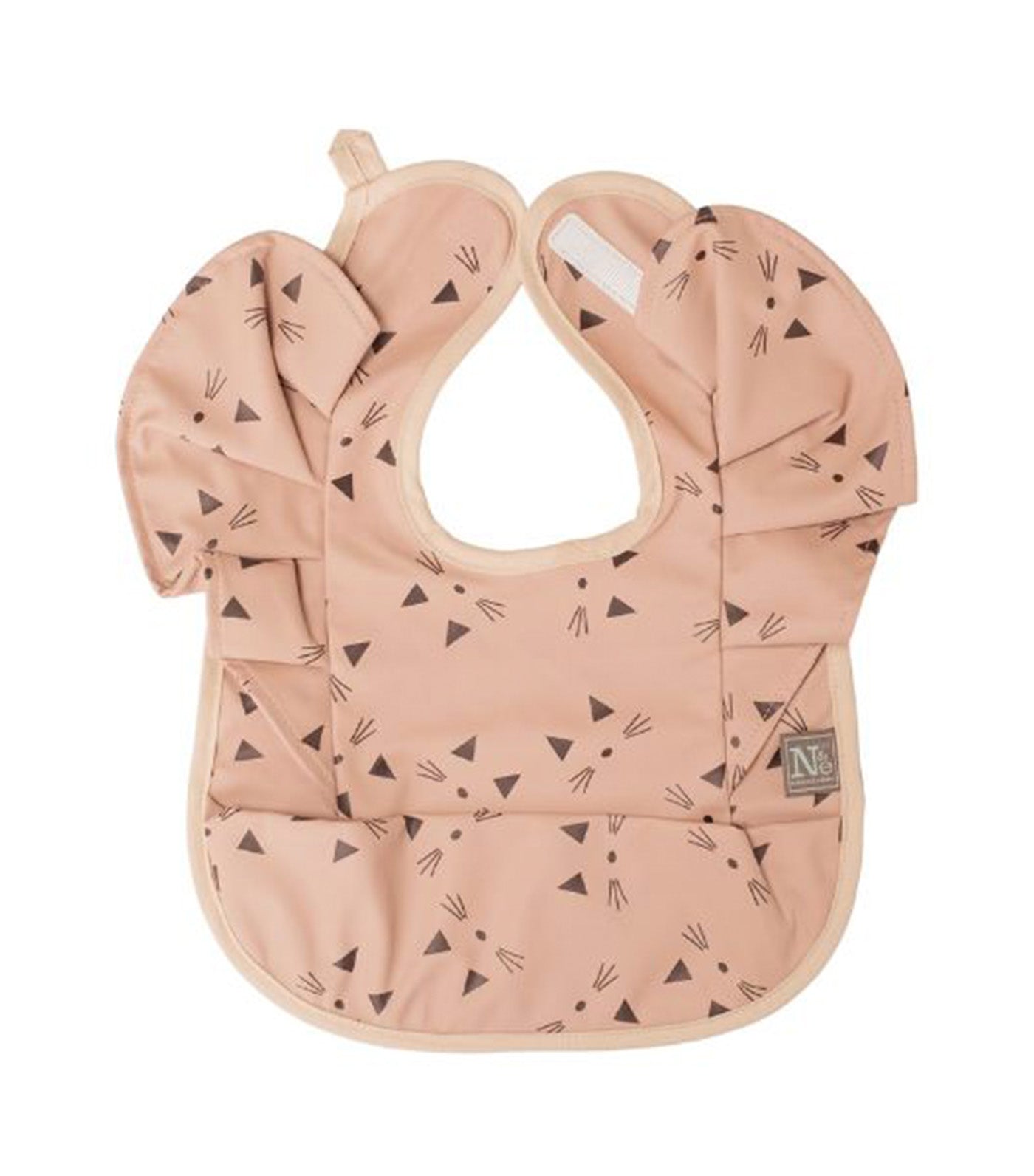 Ruffled Sleeves Baby Bib