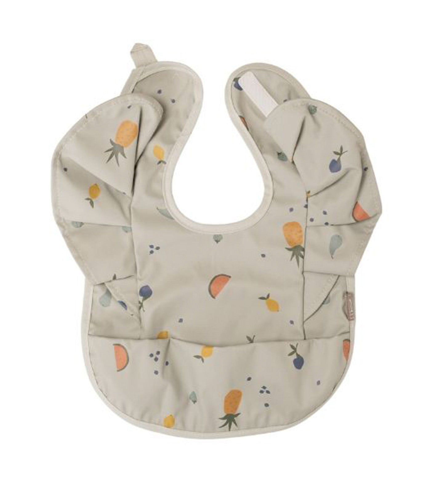 Ruffled Sleeves Baby Bib