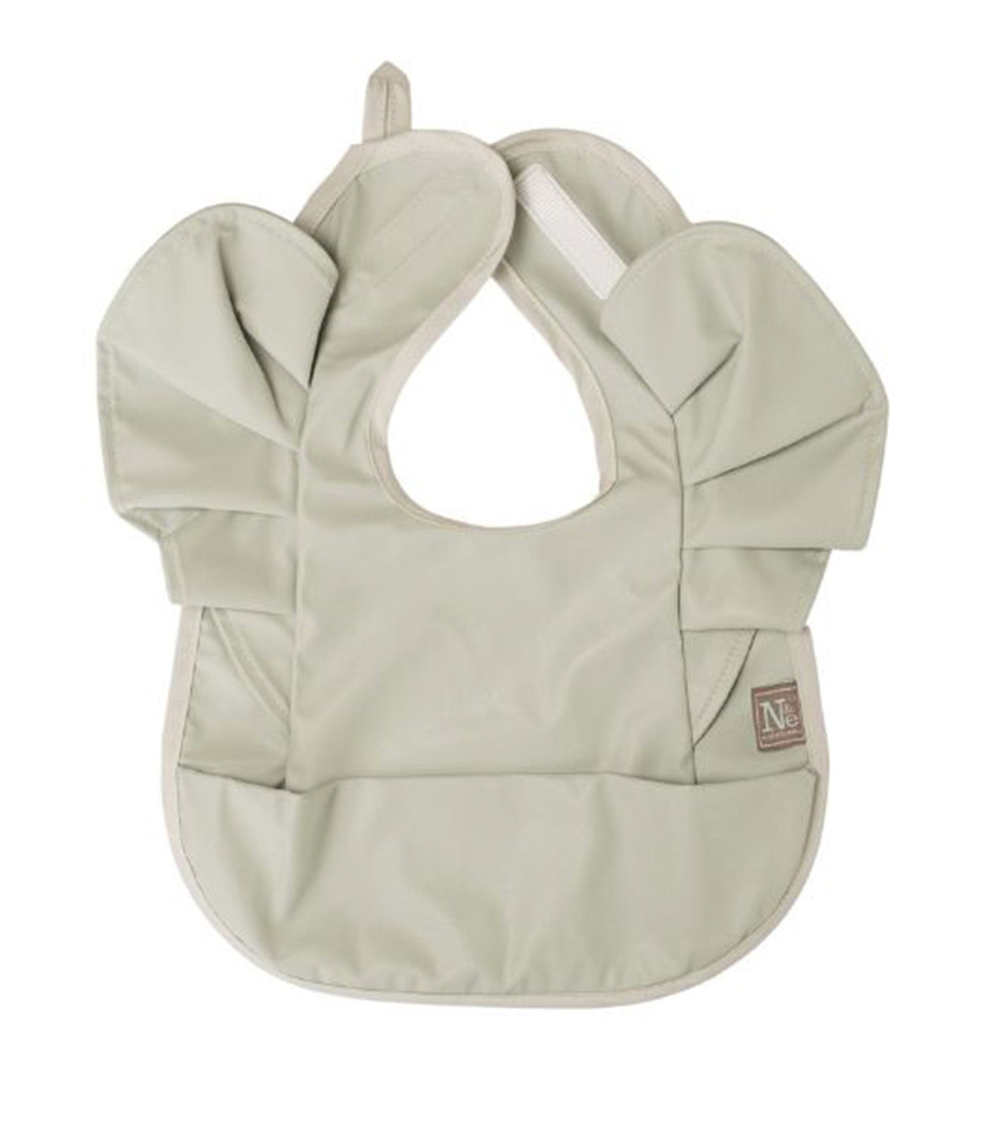 Ruffled Sleeves Baby Bib