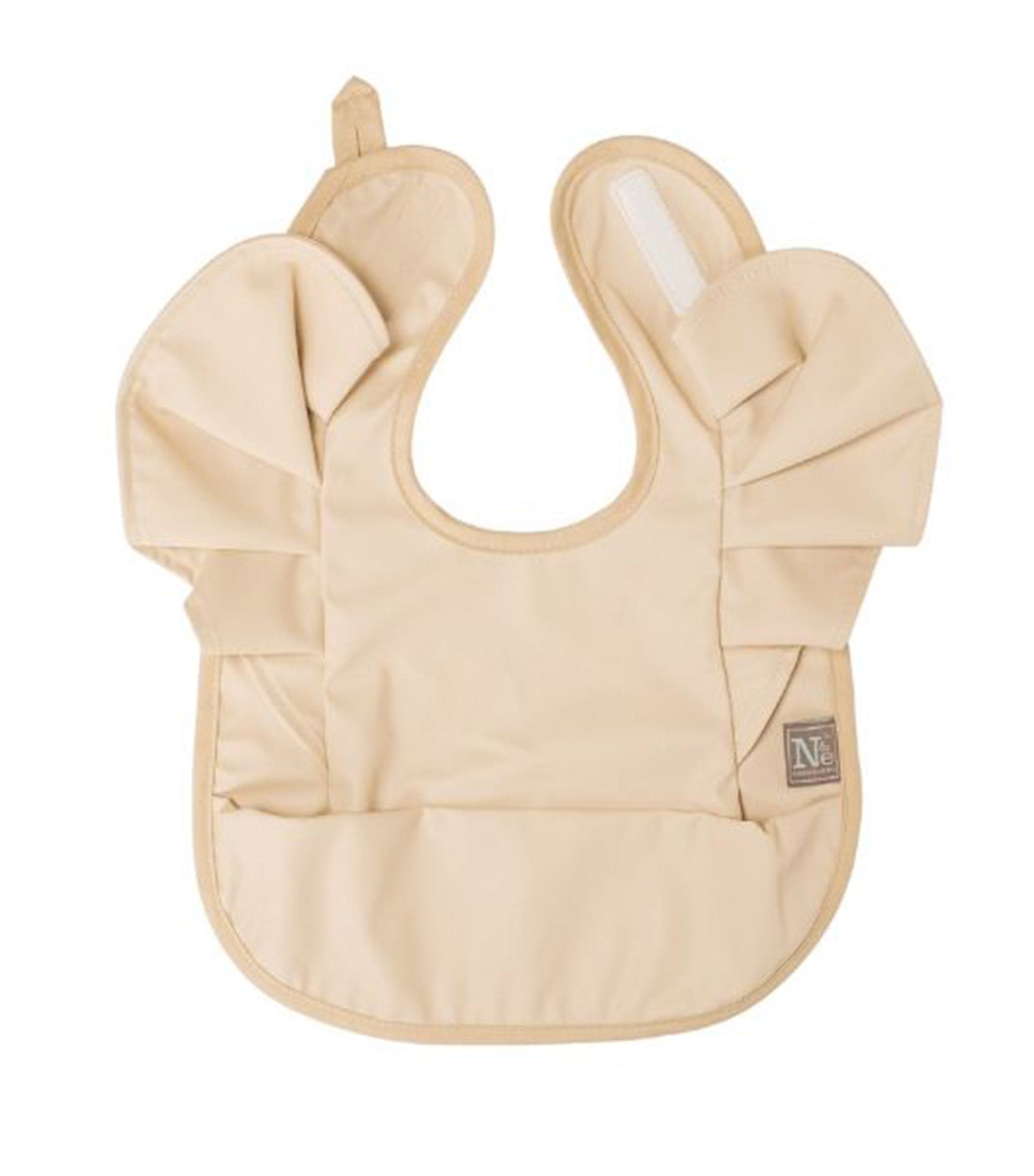 Ruffled Sleeves Baby Bib