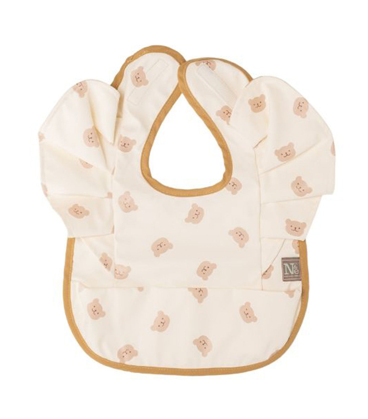 Ruffled Sleeves Baby Bib