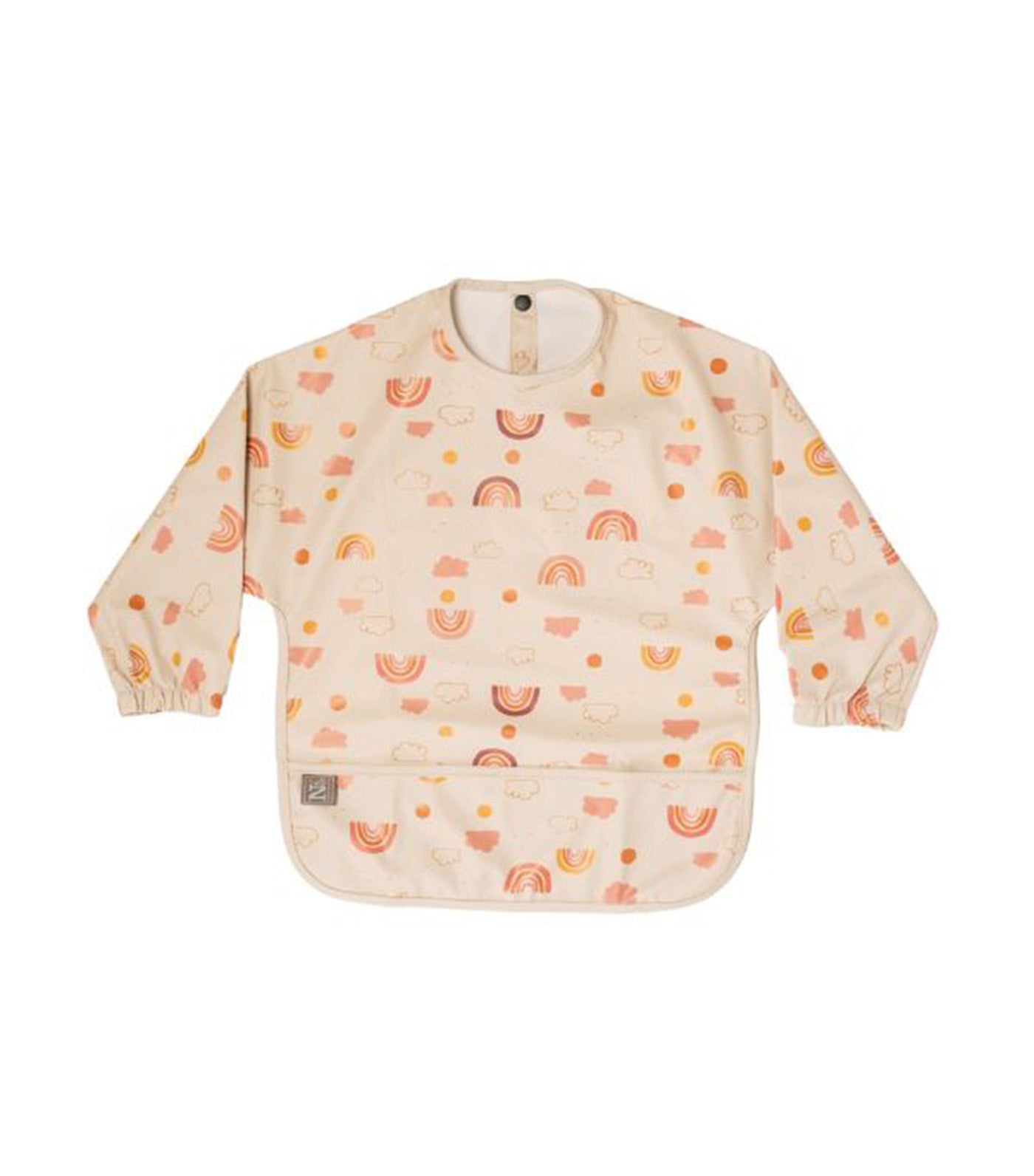 Long Sleeve Baby Bib with Wide Food Catcher