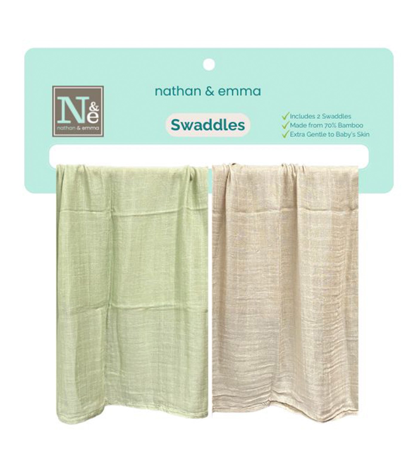 2-pack Baby Muslin Bamboo Swaddle