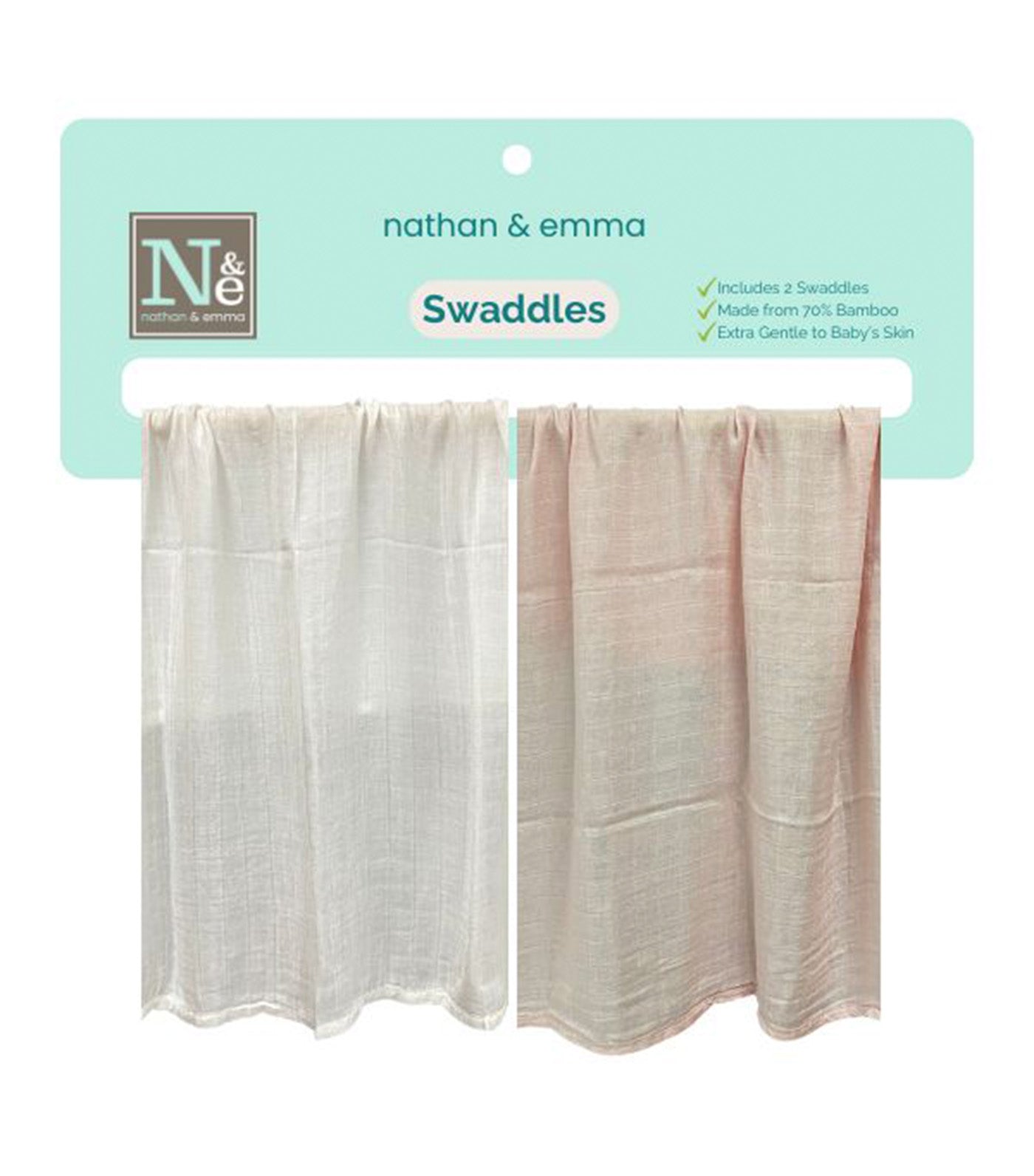 2-pack Baby Muslin Bamboo Swaddle