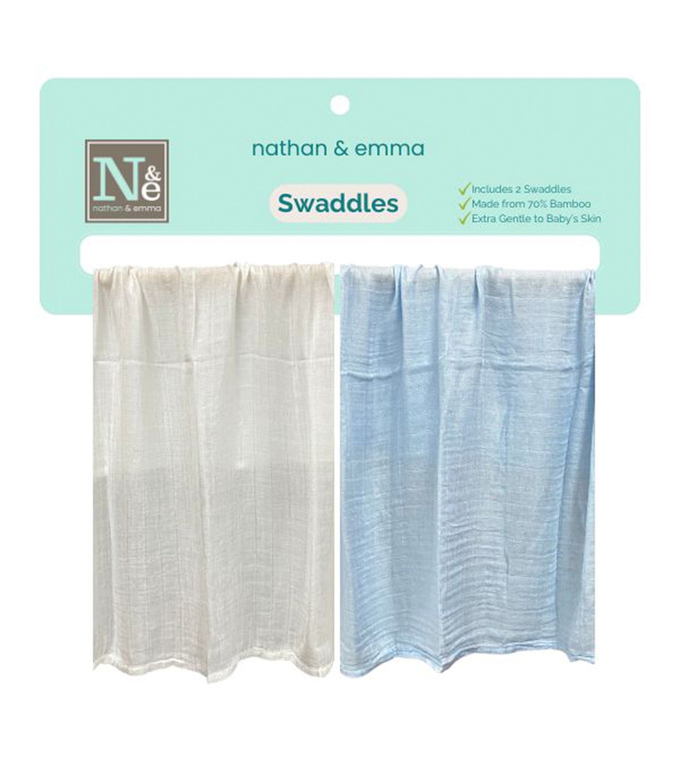 2-pack Baby Muslin Bamboo Swaddle