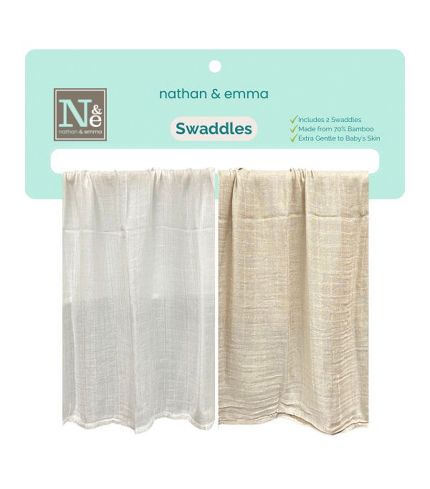 2-pack Baby Muslin Bamboo Swaddle