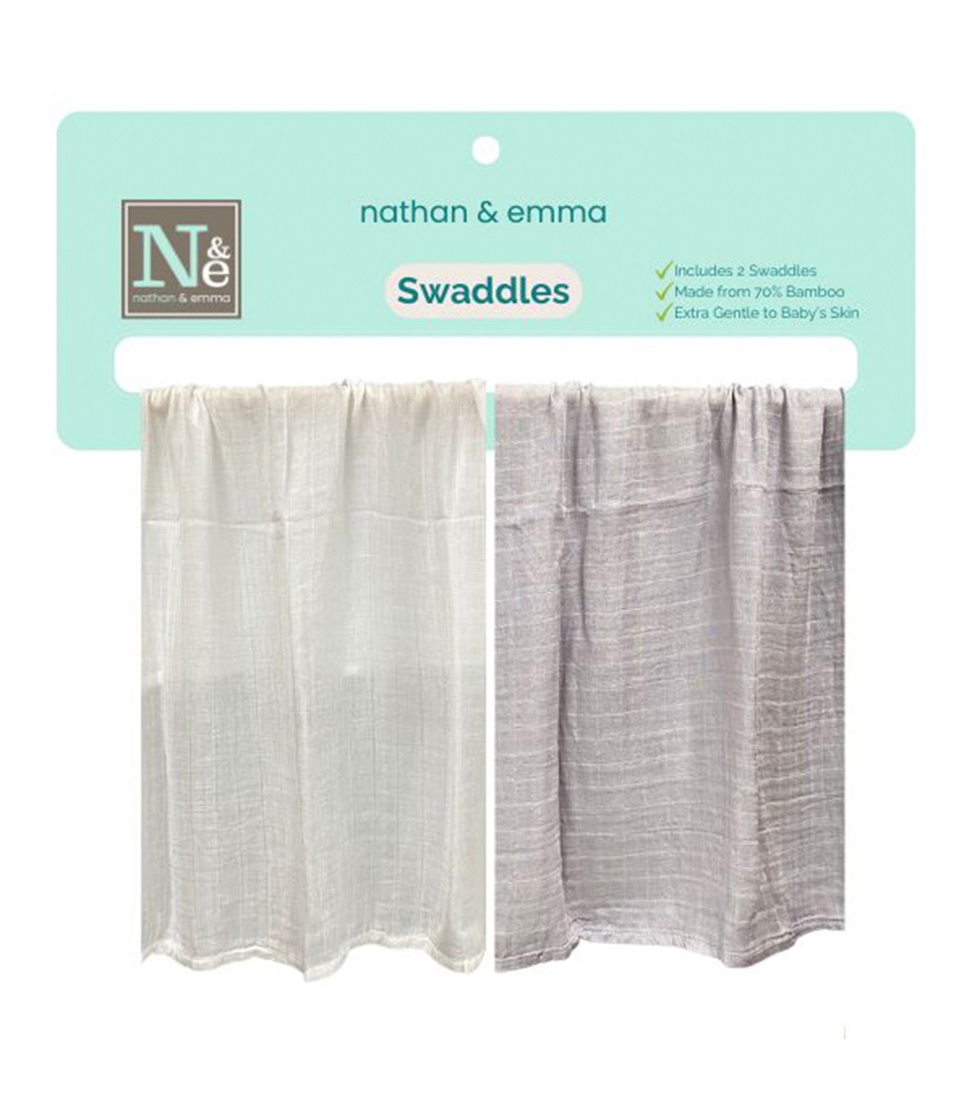 2-pack Baby Muslin Bamboo Swaddle