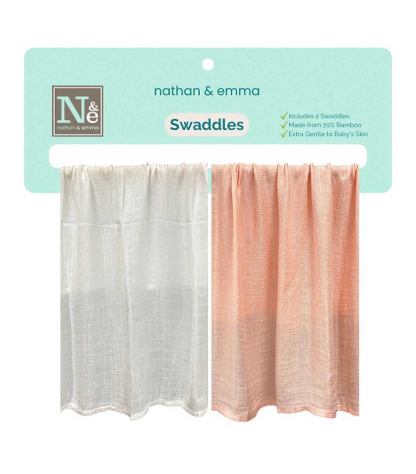 2-pack Baby Muslin Bamboo Swaddle