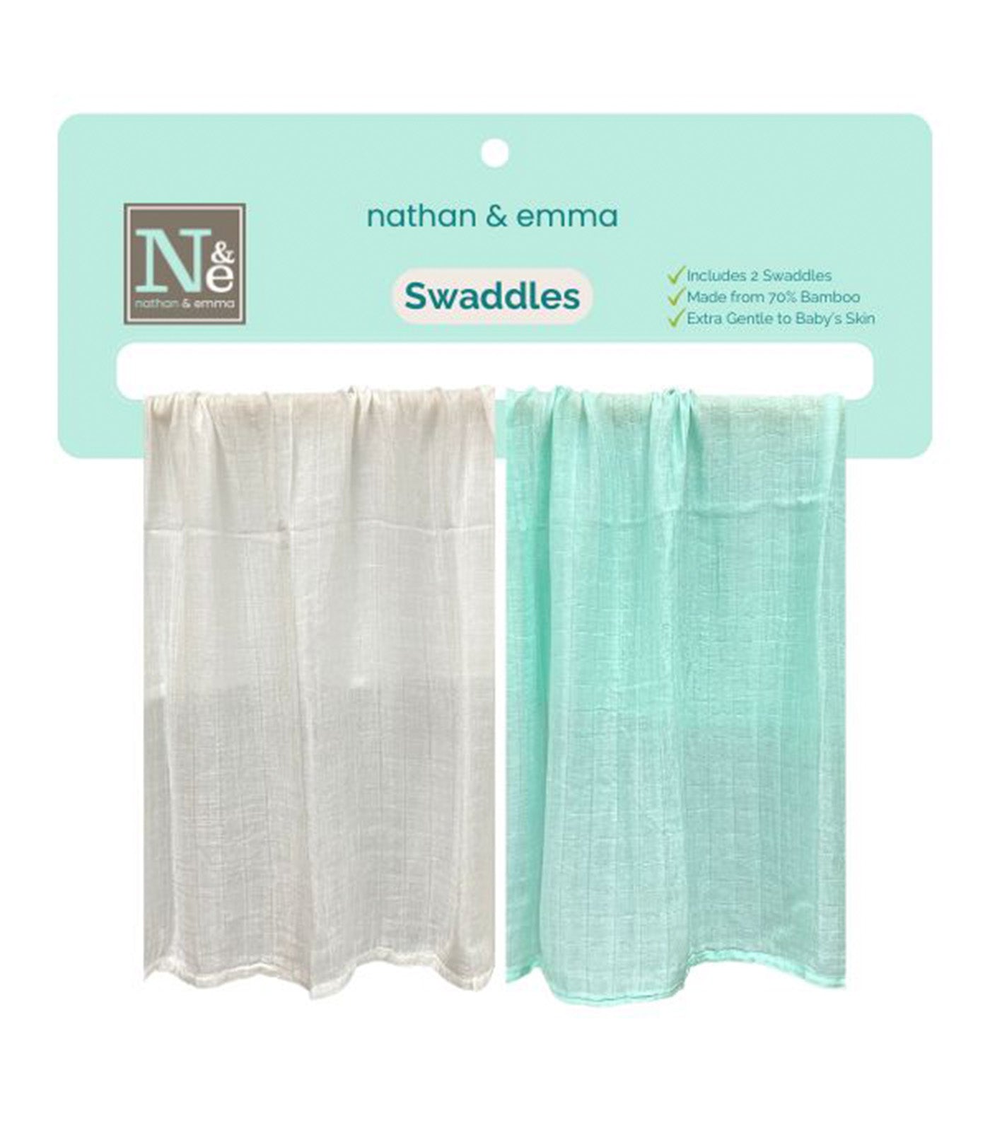 2-pack Baby Muslin Bamboo Swaddle