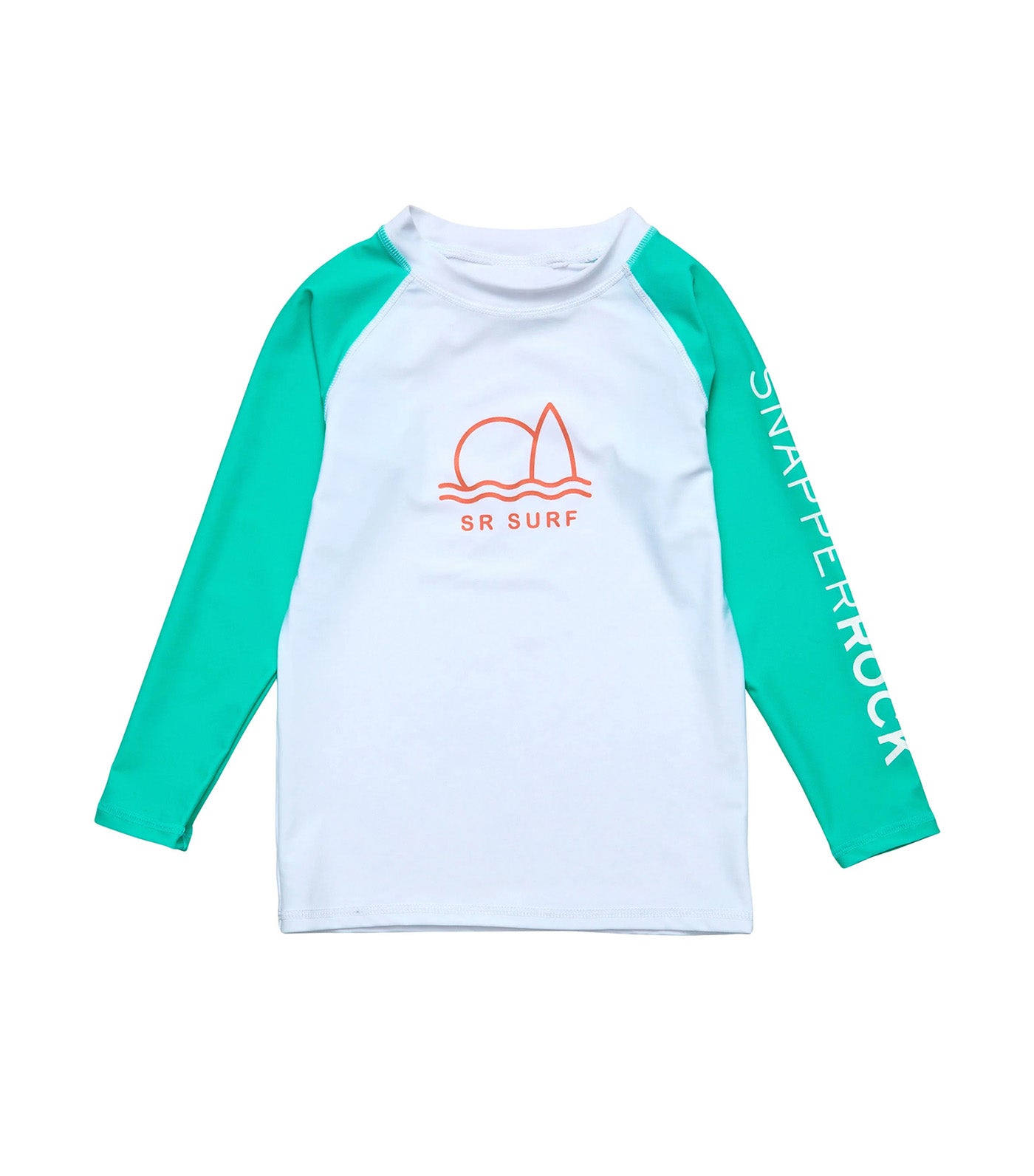 Geo Surf Sustainable Long Sleeve Rash Top White
