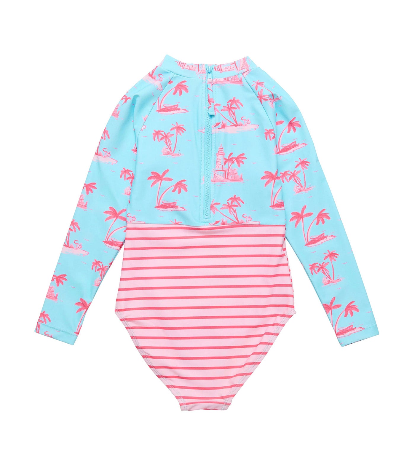 Lighthouse Island Sustainable Longsleeved Surf Suit Blue