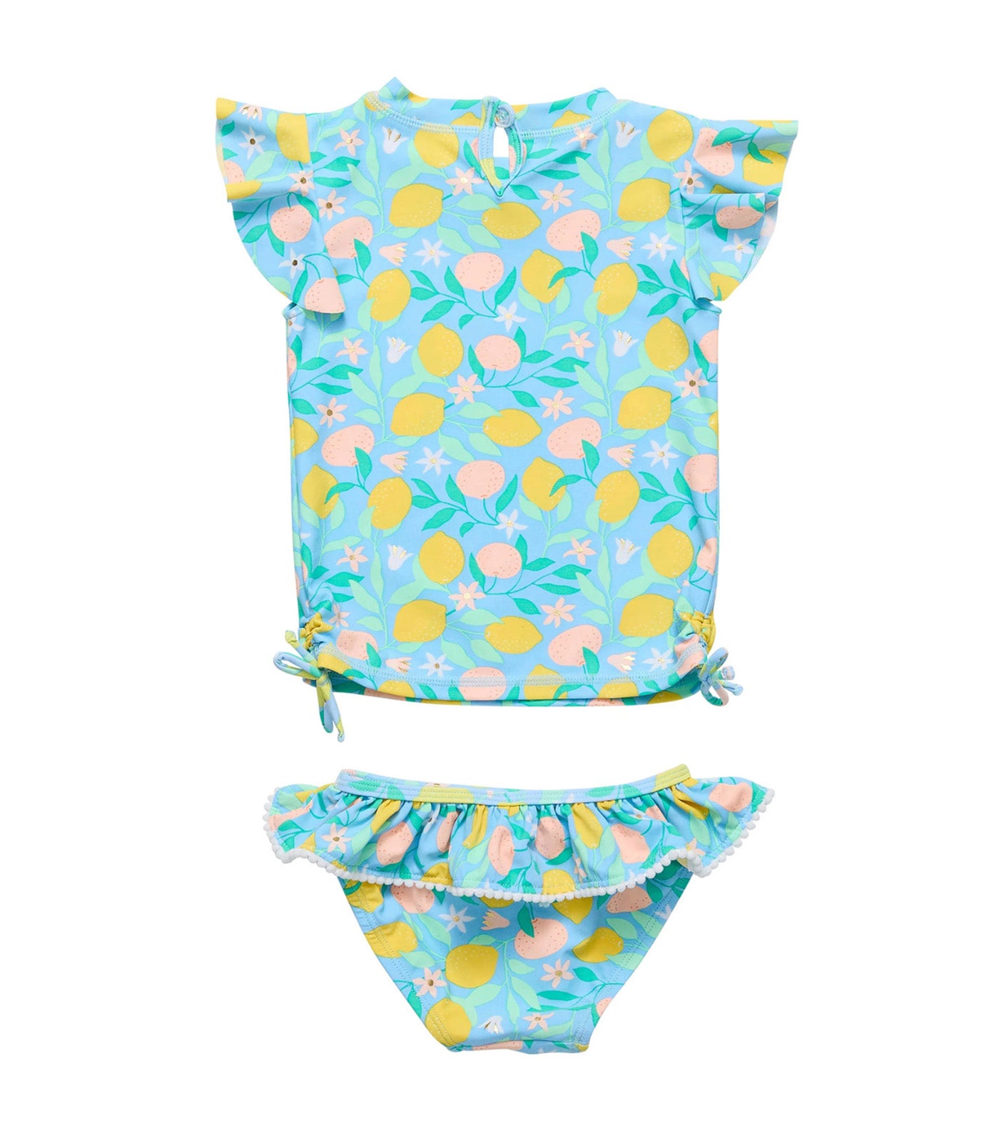 Lemon Drops Shortsleeved Ruffle Set Multi