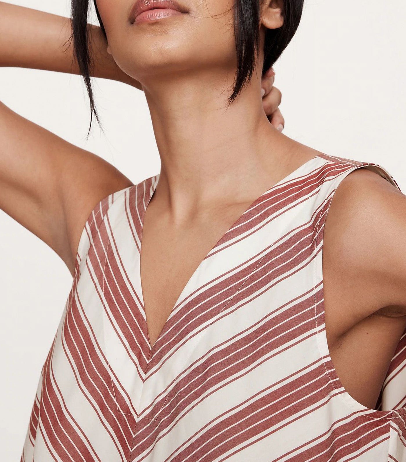 Cotton Poplin Swing Mini Dress