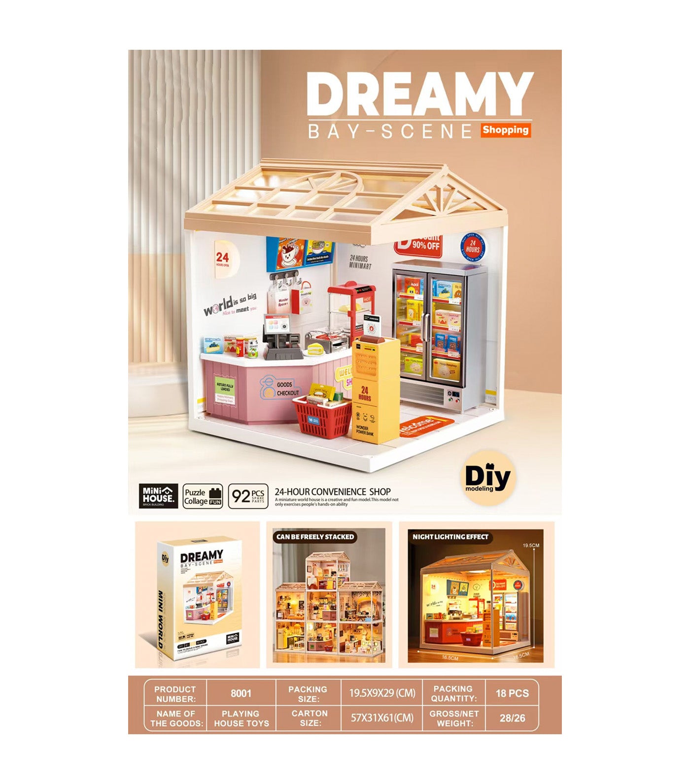 DIY Mini House - 24 Hours Convenience Store