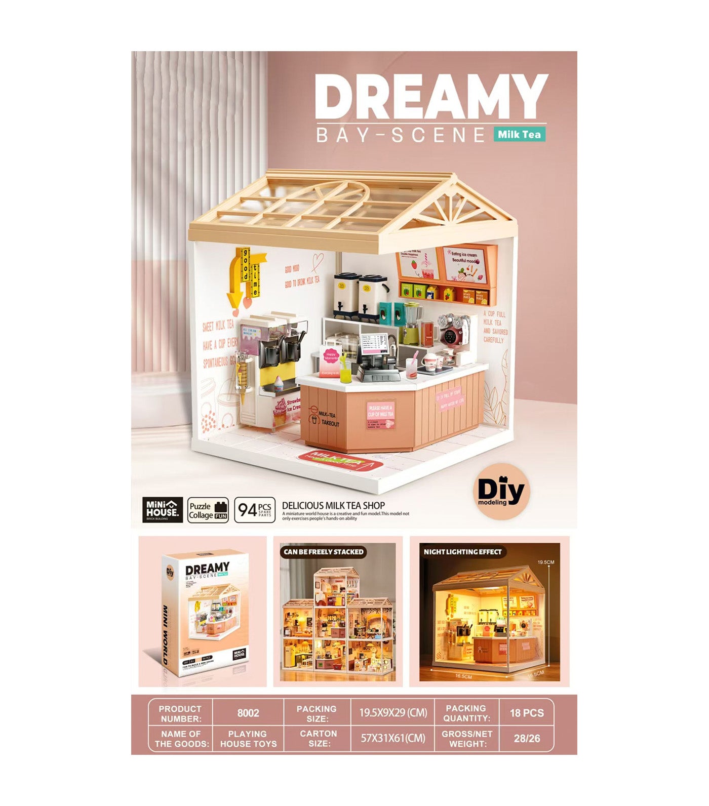 DIY Mini House - Handmade Delicious Milk Tea